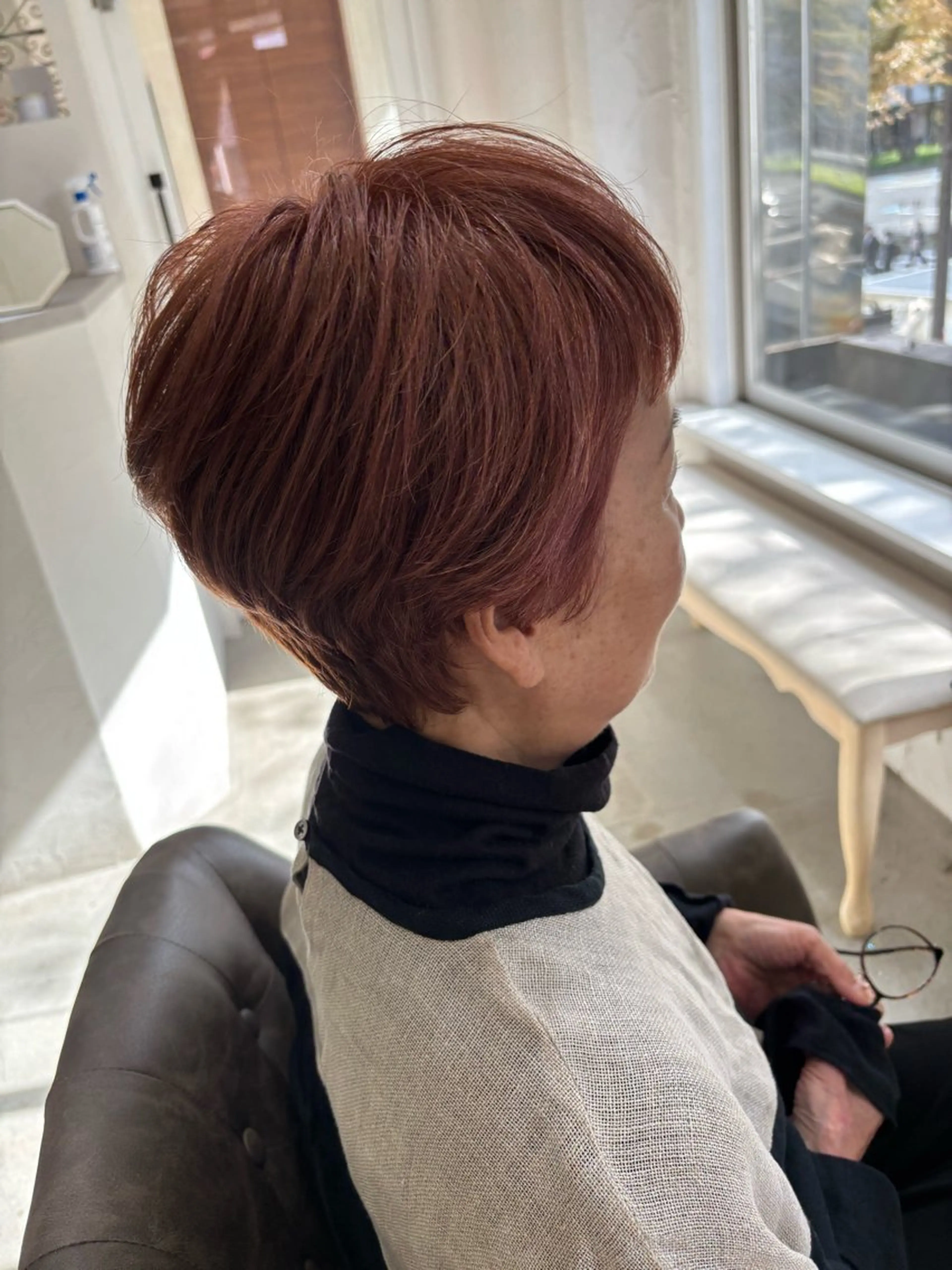 ショート カラー ショート・パーマ・デ ザインカラー/むつみのヘアスタイル