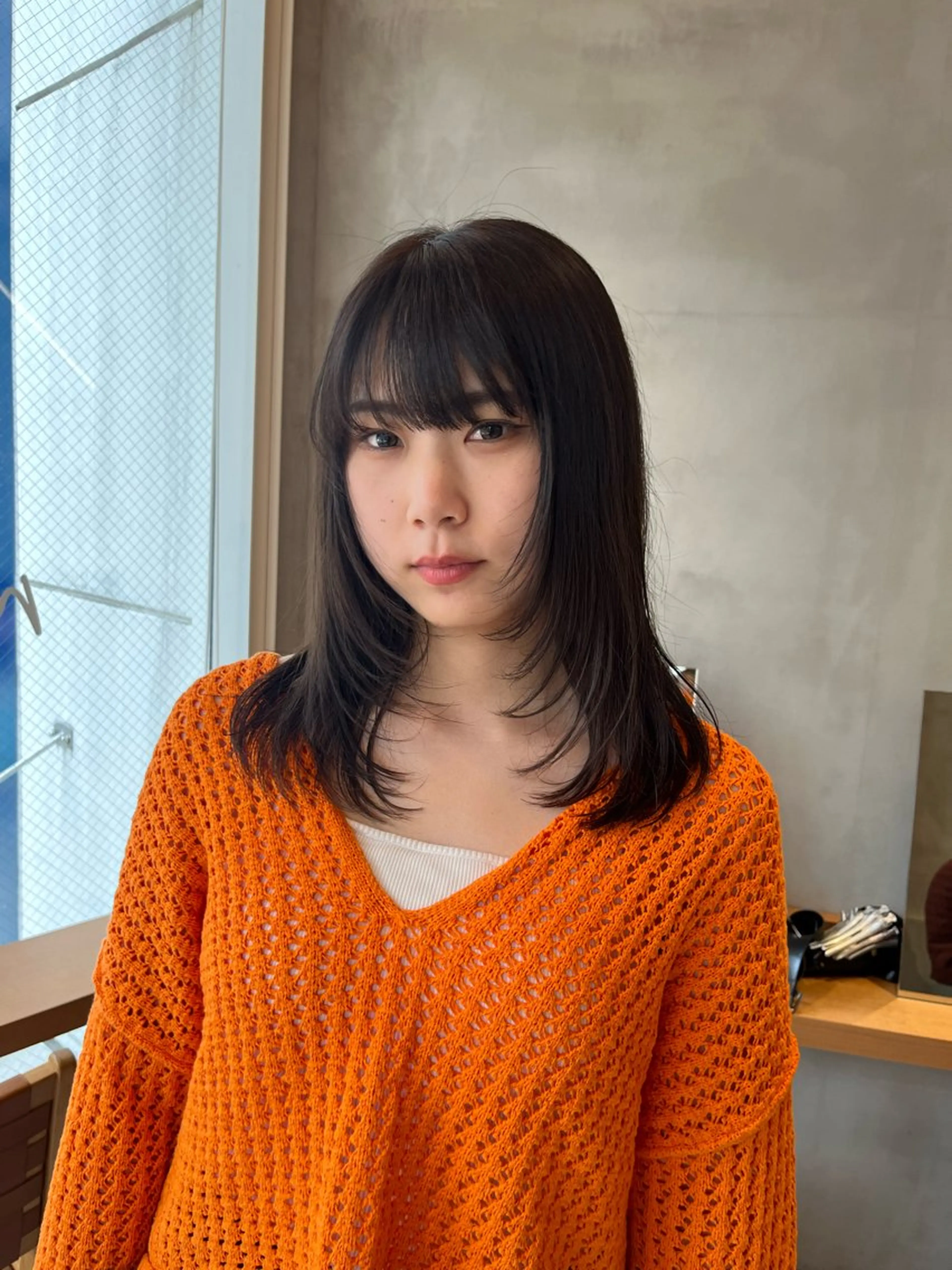 セミロング カラー カット ヘアカラー トリートメント ボブ&顔まわりレ イヤー♡TOMOE♡のヘアスタイル