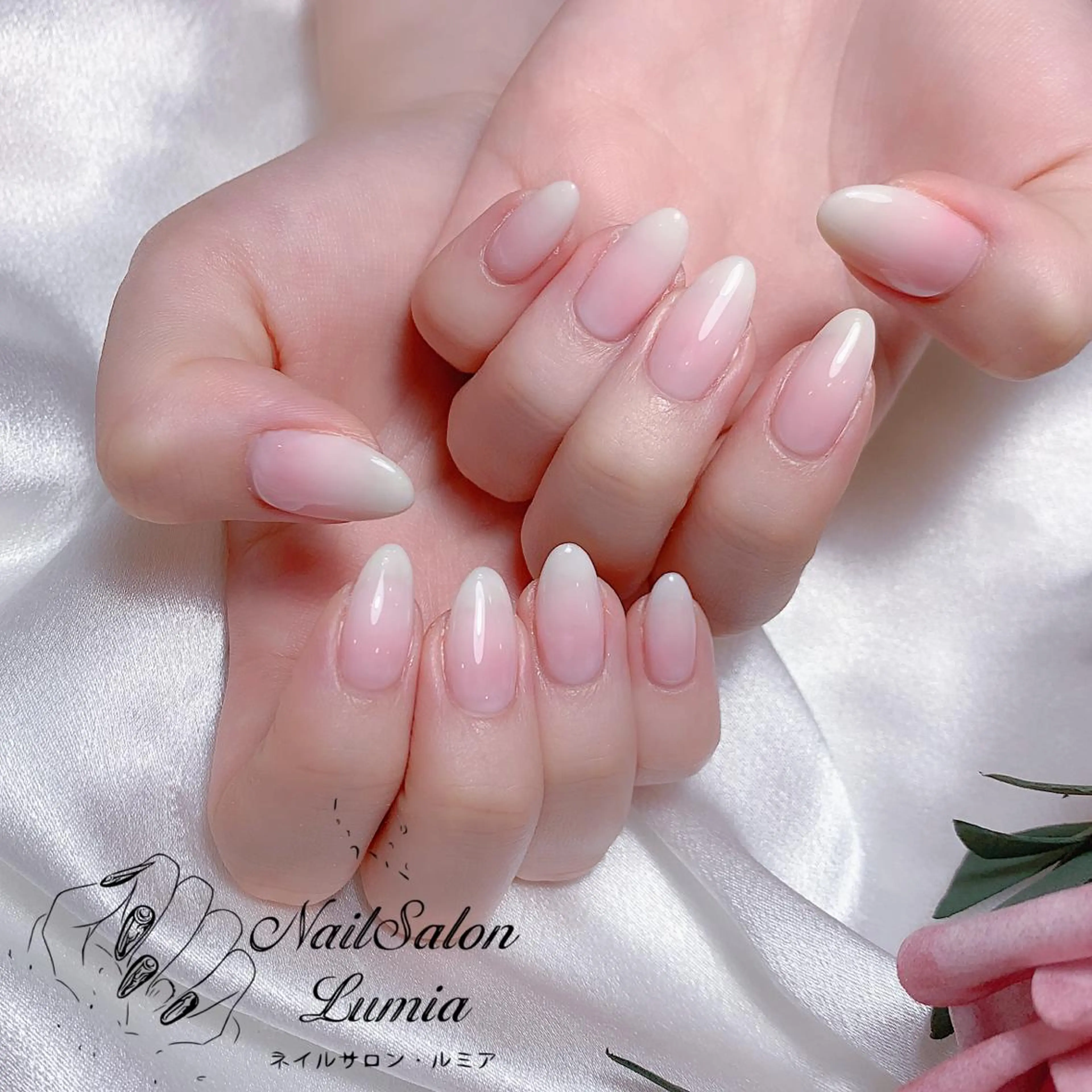 🌷🉐🔥チップジェルスカルプ長さだし10本➕2色透け感ジェルカラーグラデーション(オフ別料金、丁寧ケア込み)の写真