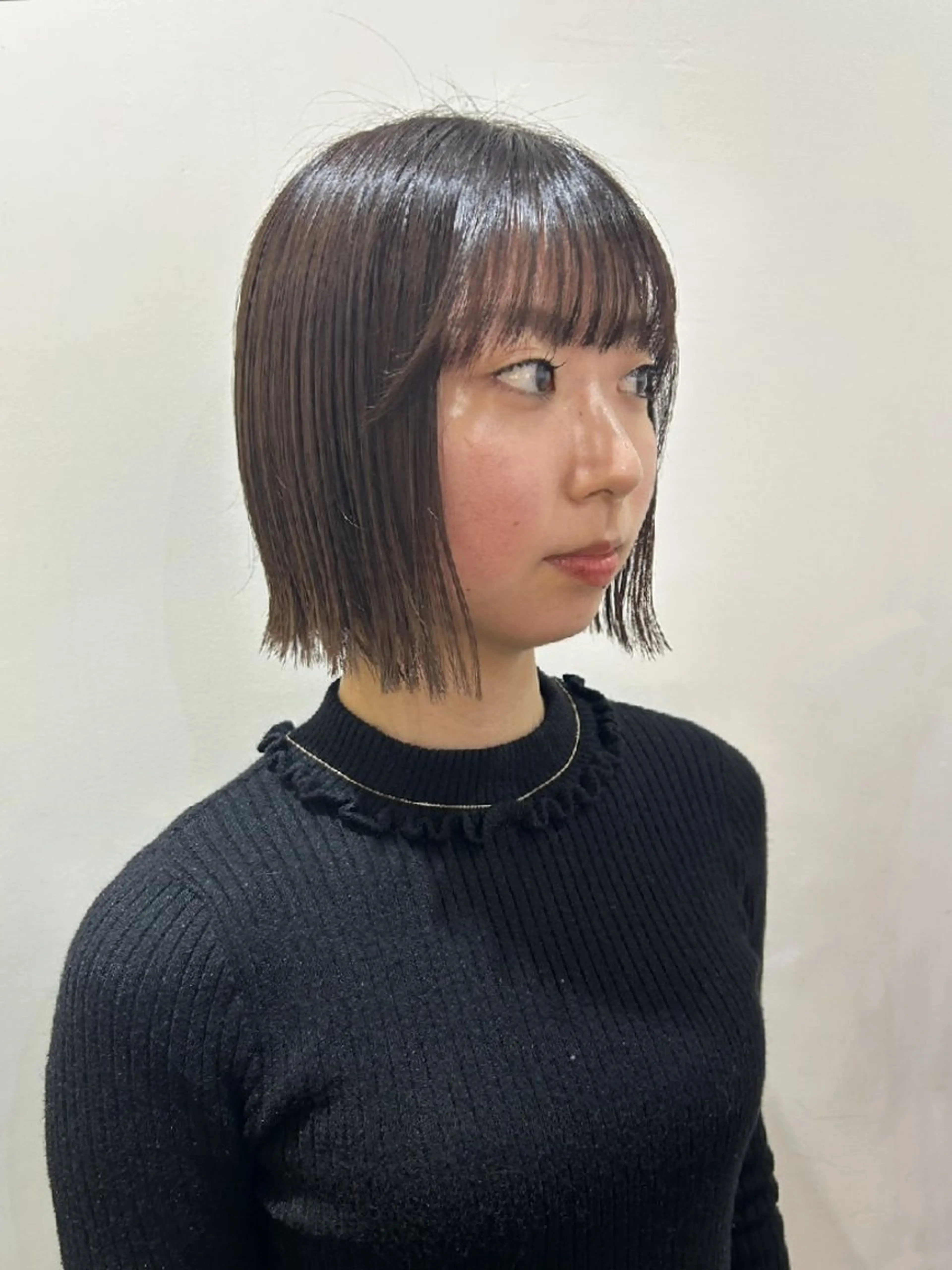 ショート ボブ 外ハネヘア カット 新宿×扱いやすいボブ /ボブ専門TAMEのヘアスタイル