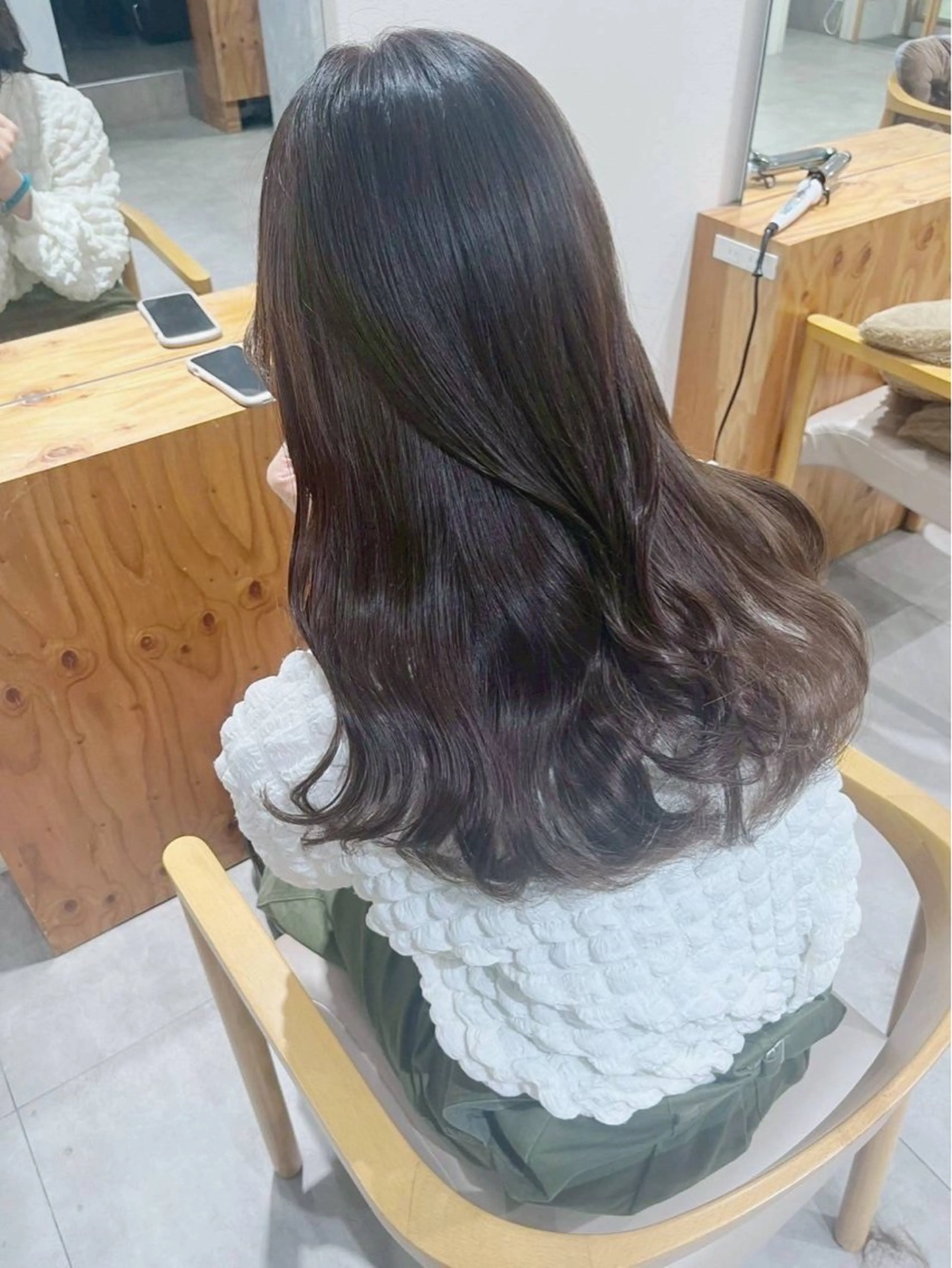 ロング パーマ カット パーマ レイヤー/ショート chere狭山のヘアスタイル