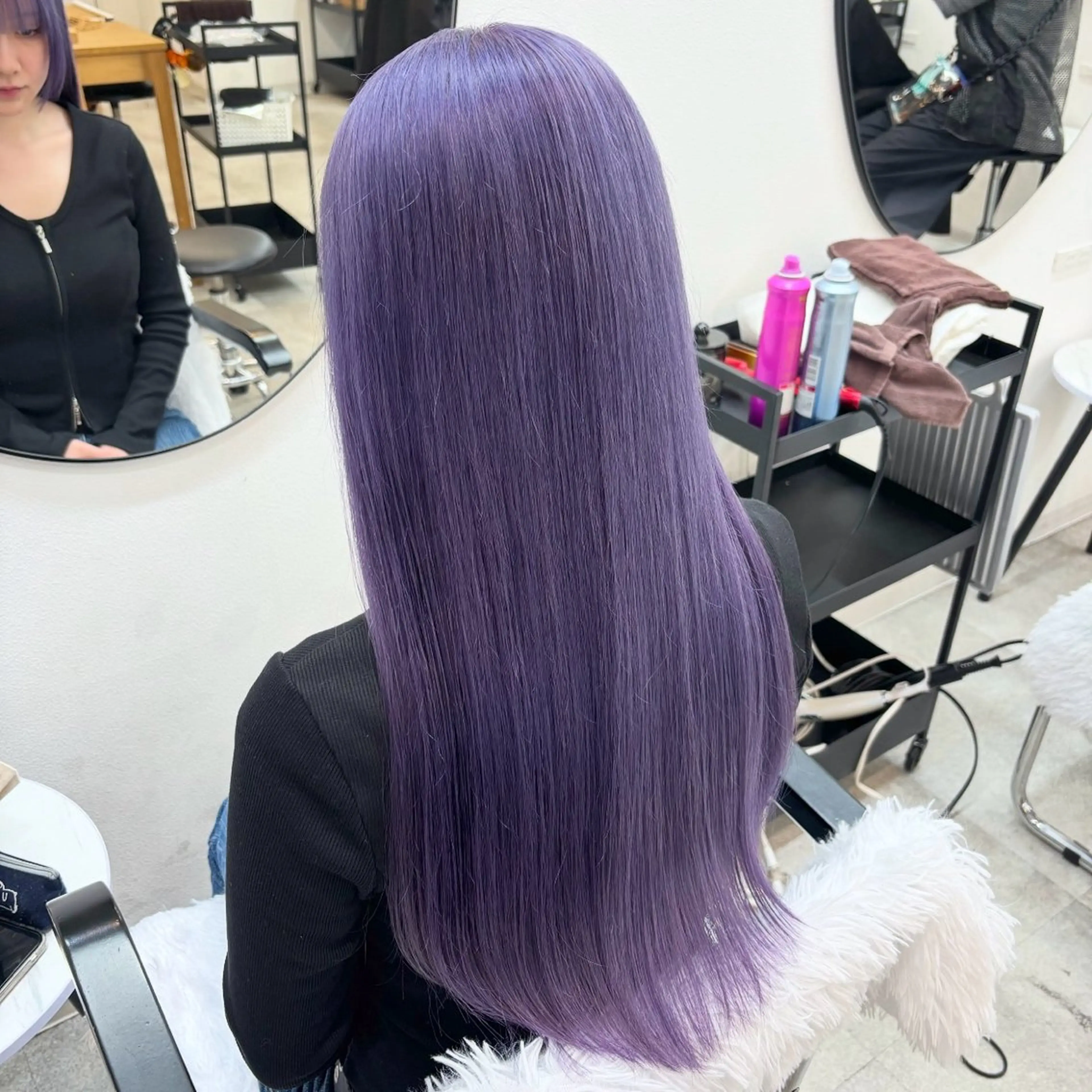 ロング カラー ブリーチ シルバー ヘアカラー トリートメント ヘアセット 渋谷🩶ハイトーン 🩶FUMUのヘアスタイル