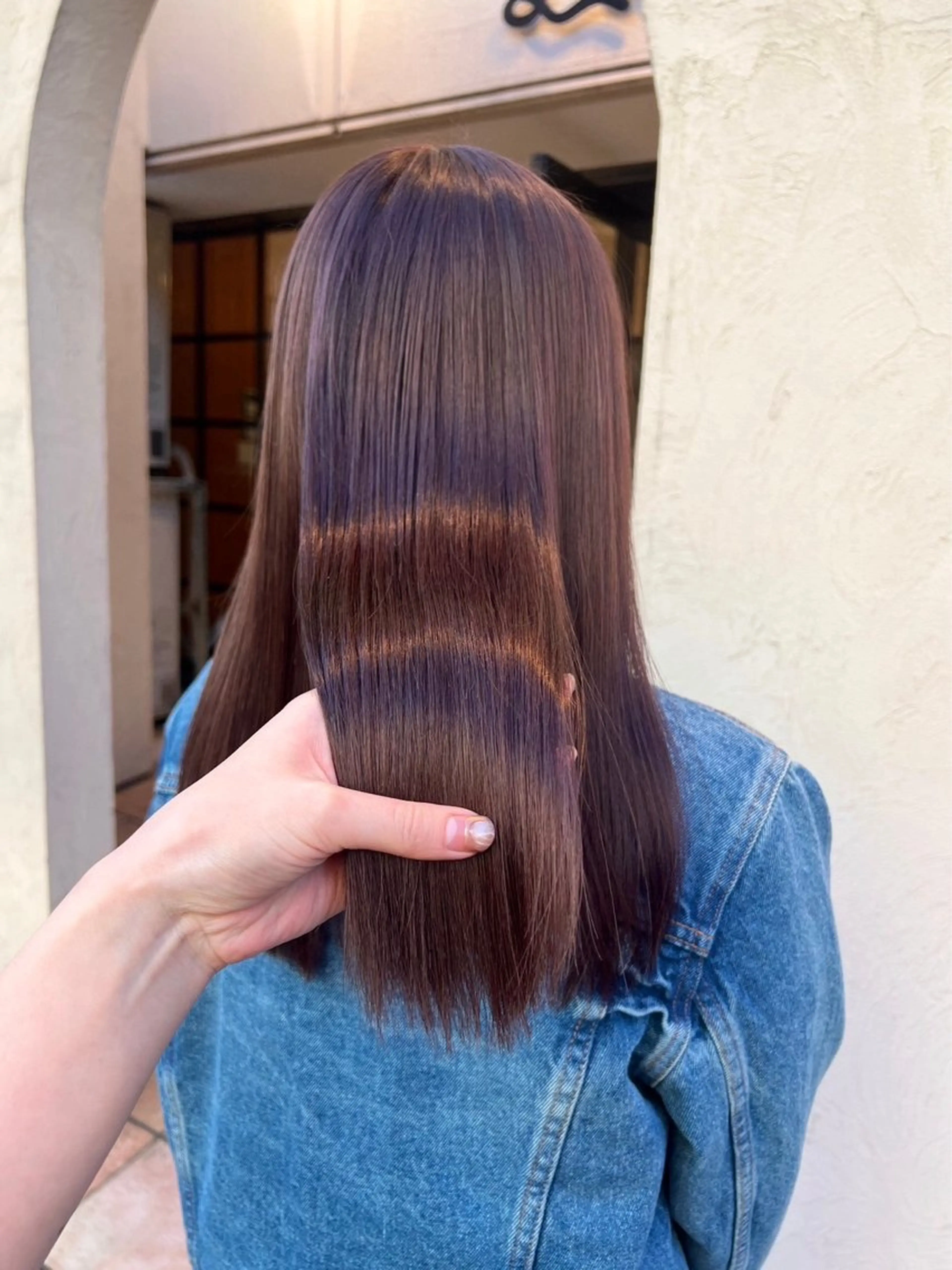 セミロング カラー 田中 元規のヘアスタイル