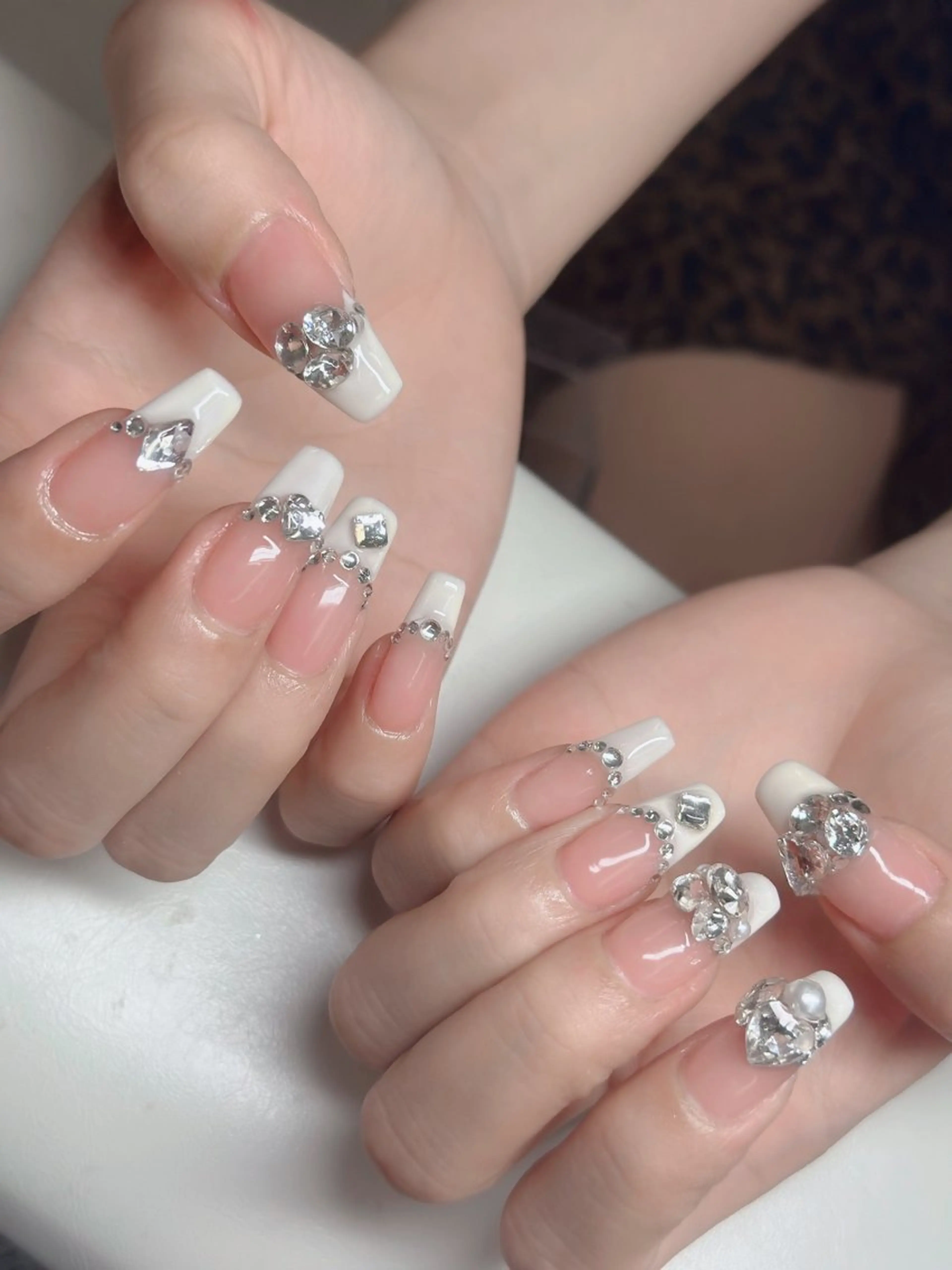 ネイル フレンチネイル ジェルネイル 韓国ネイル マグネットネイル ネイルチップ Anh 高田馬場のネイルデザイン