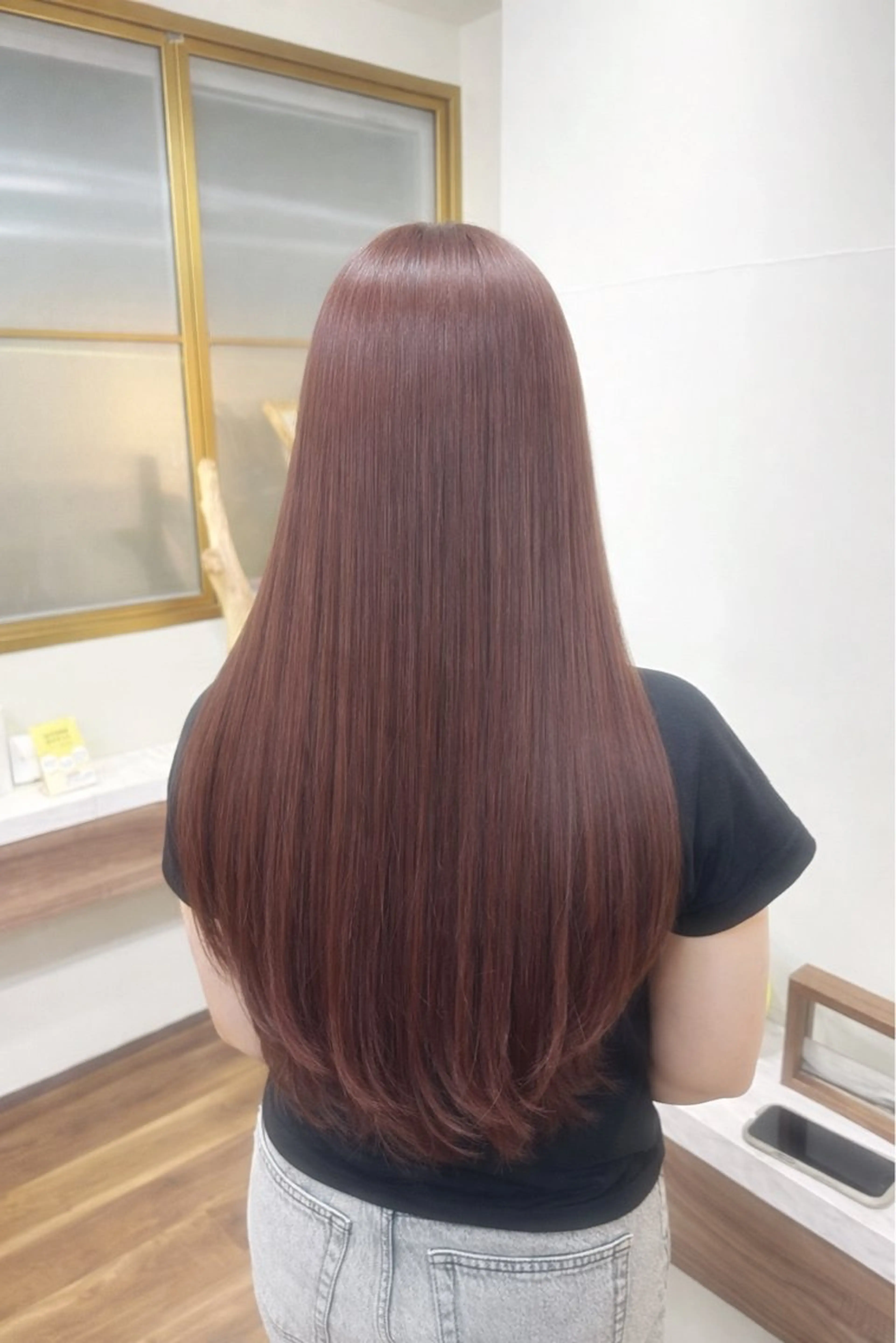ロング カラー レッドカラー みさき ♡のヘアスタイル