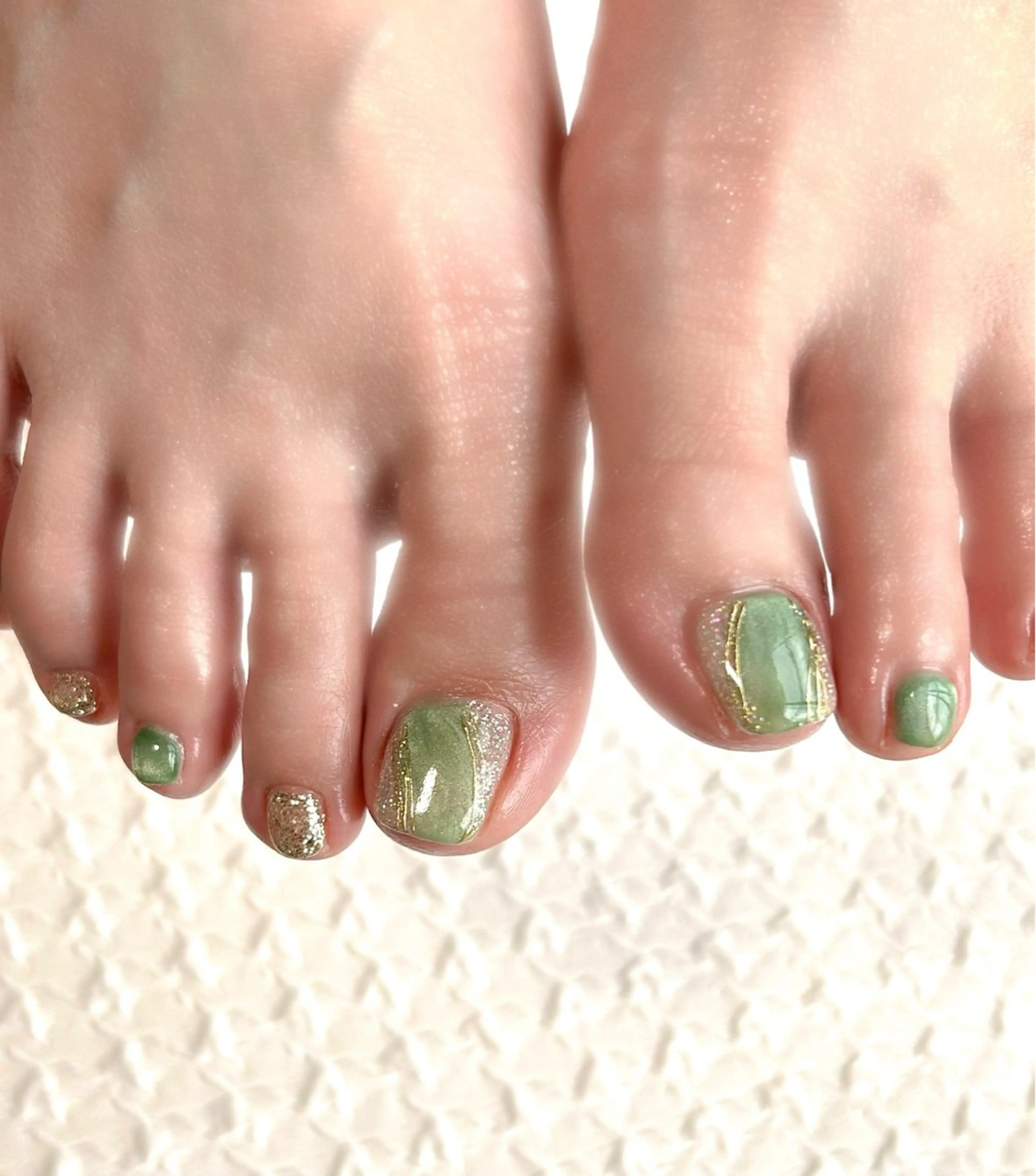 【他店様オフの方】ワンカラー＋親指アートの写真