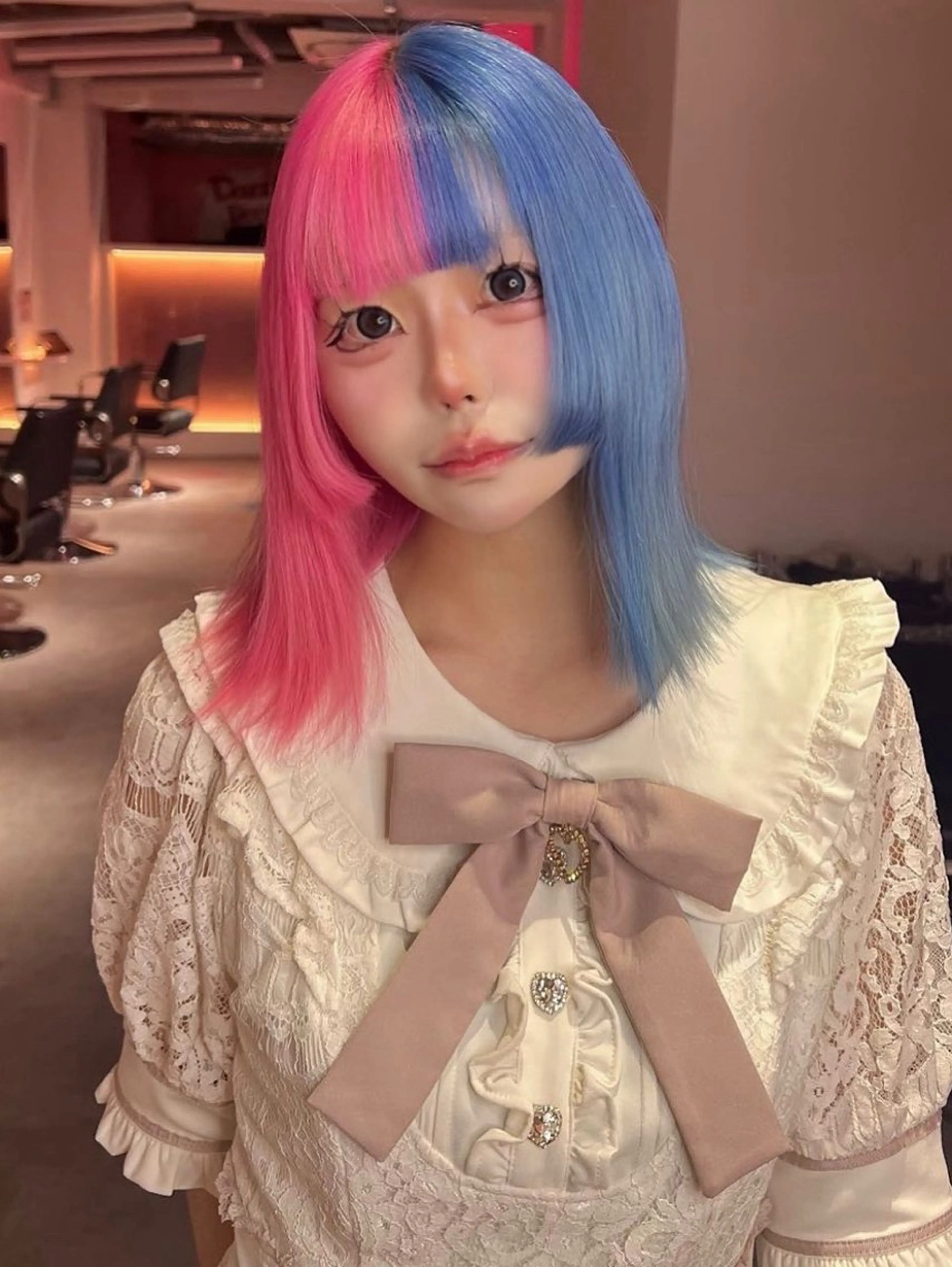 ミディアム sara/名古屋 ／ハイトーンのヘアスタイル