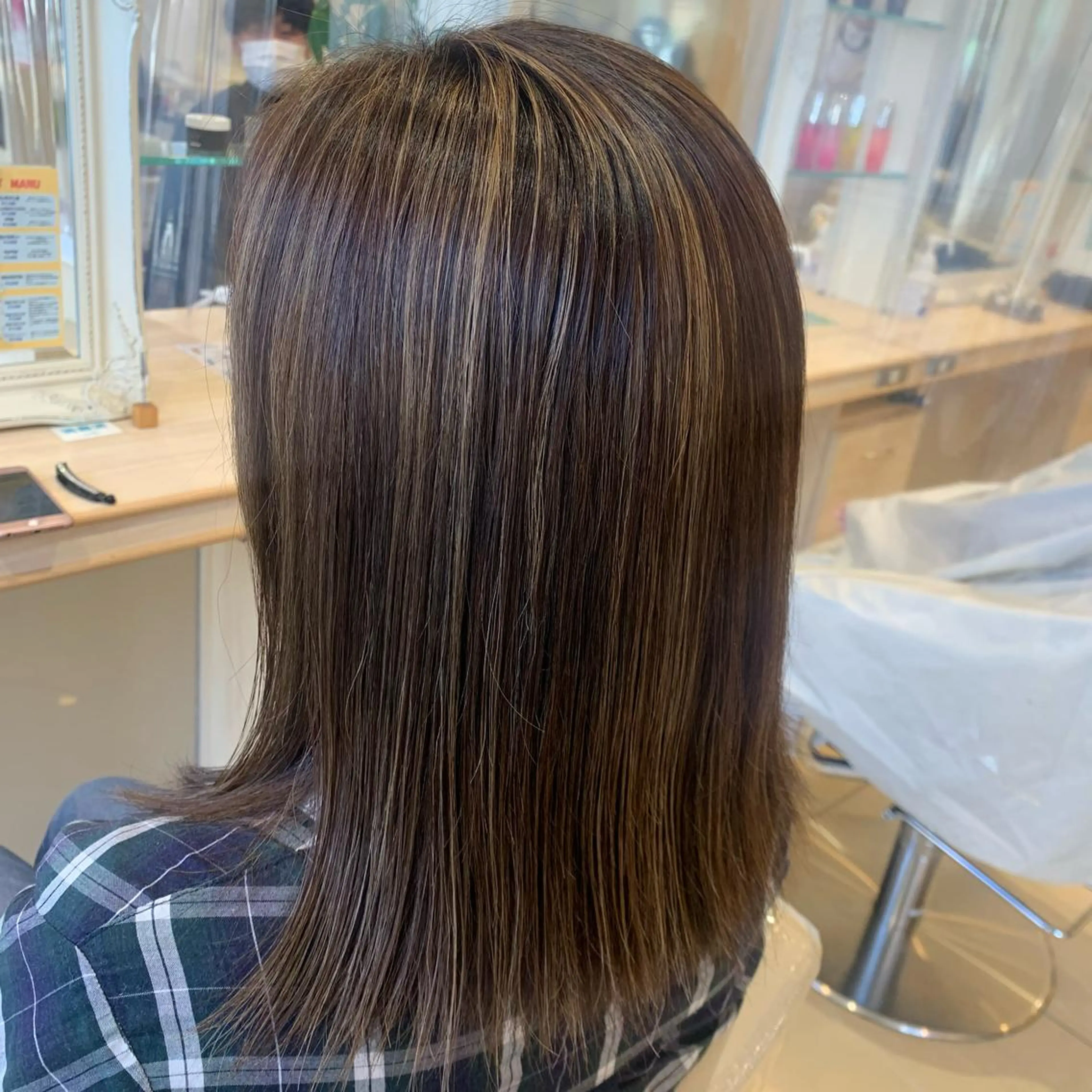 カラー 韓国風🌷✨ 守屋紗希のヘアスタイル