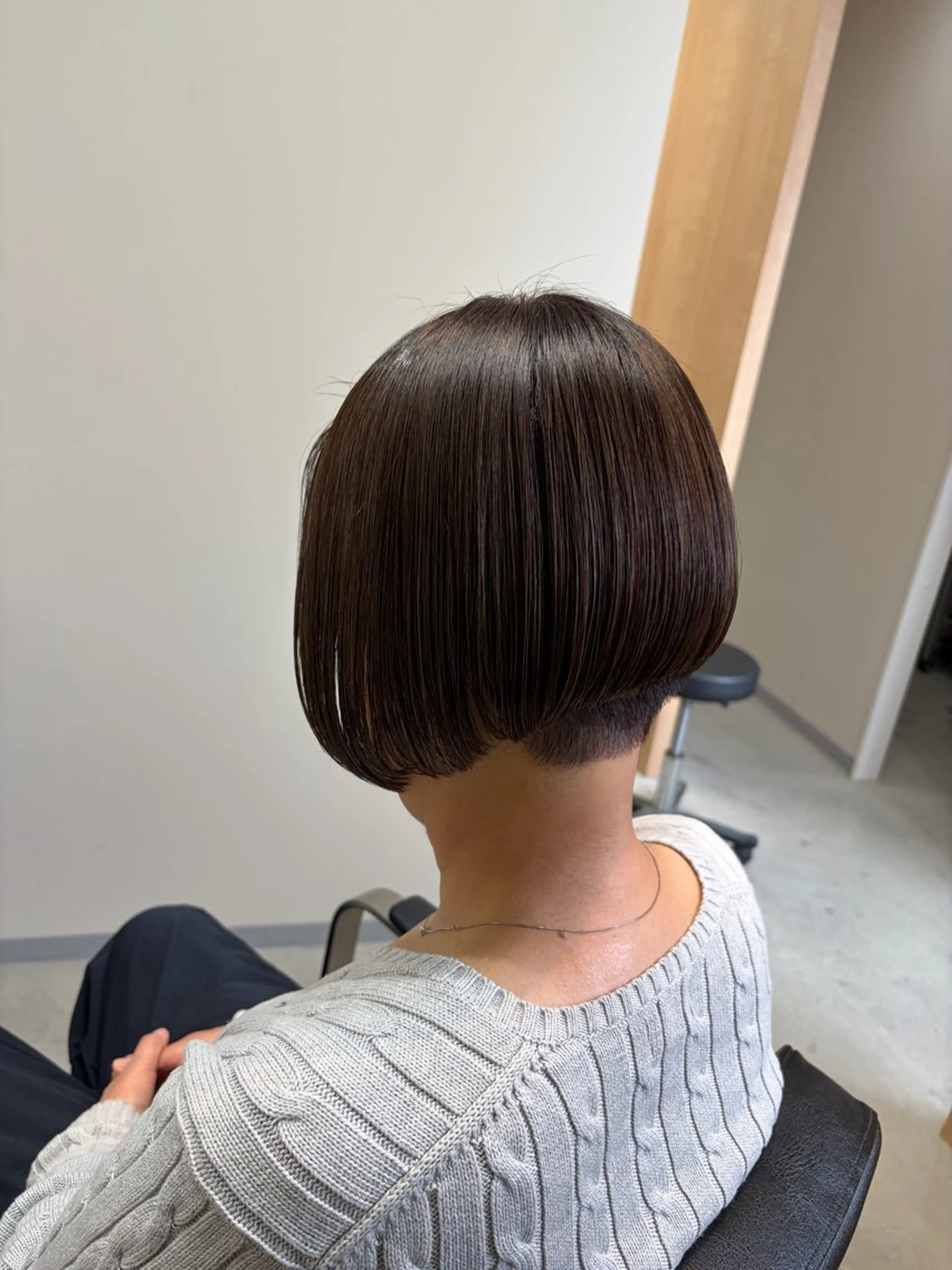 ショート omaフクダ 縮毛矯正/艶髪カラーのヘアスタイル