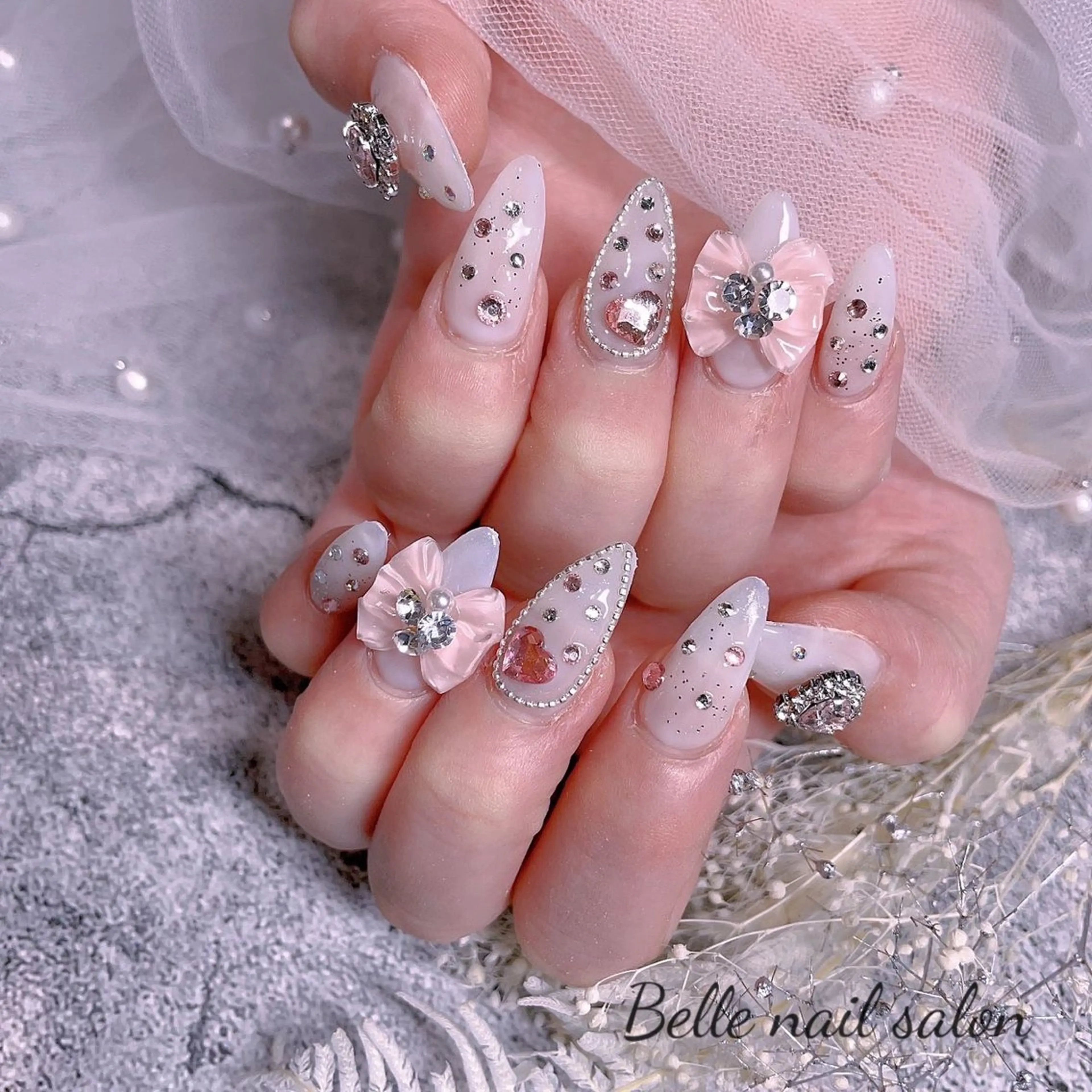 ネイル スカルプネイル ワンホンネイル Belle nail salon 新小岩のネイルデザイン