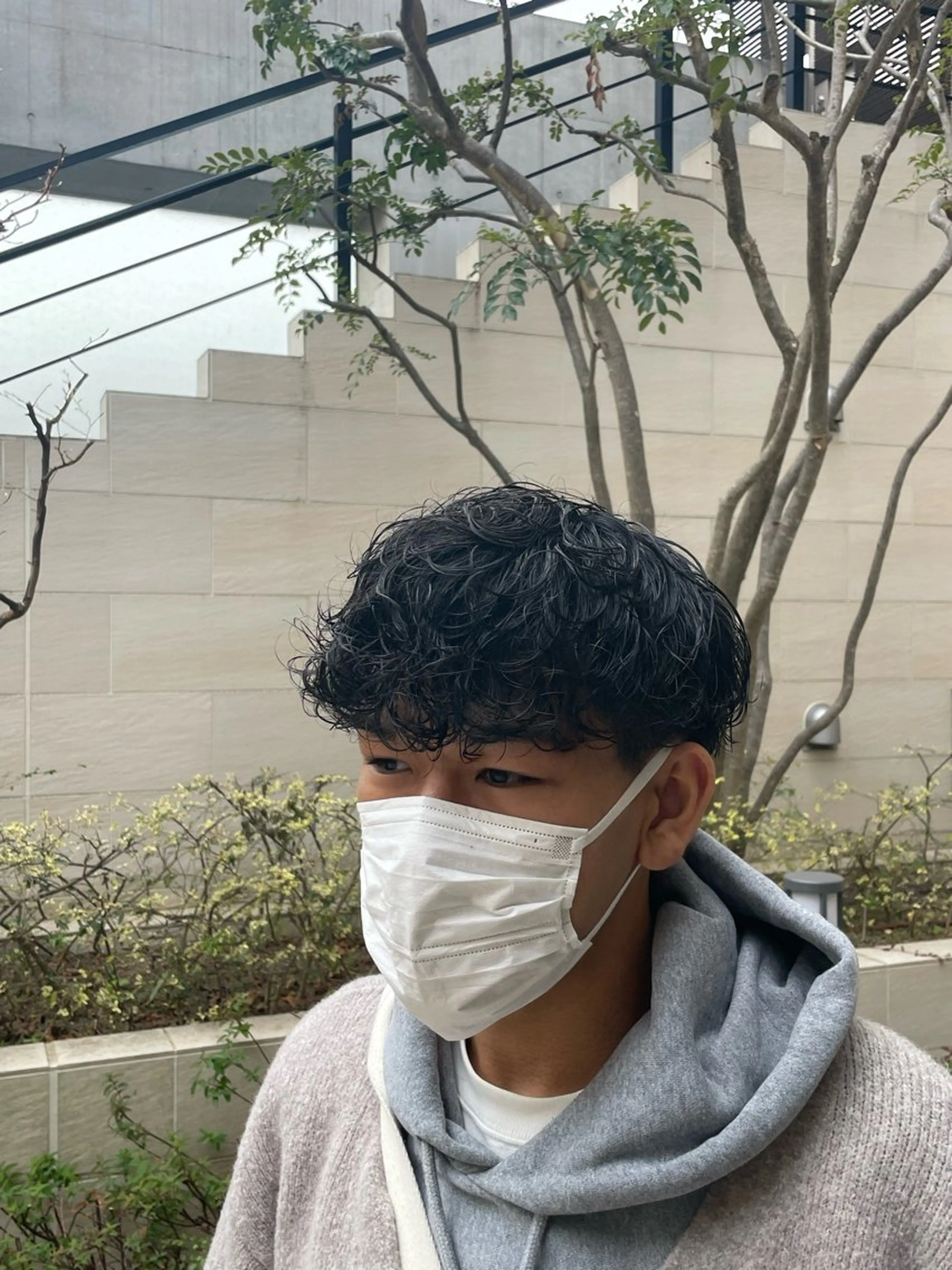 パーマ メンズ 辻野 光希のヘアスタイル