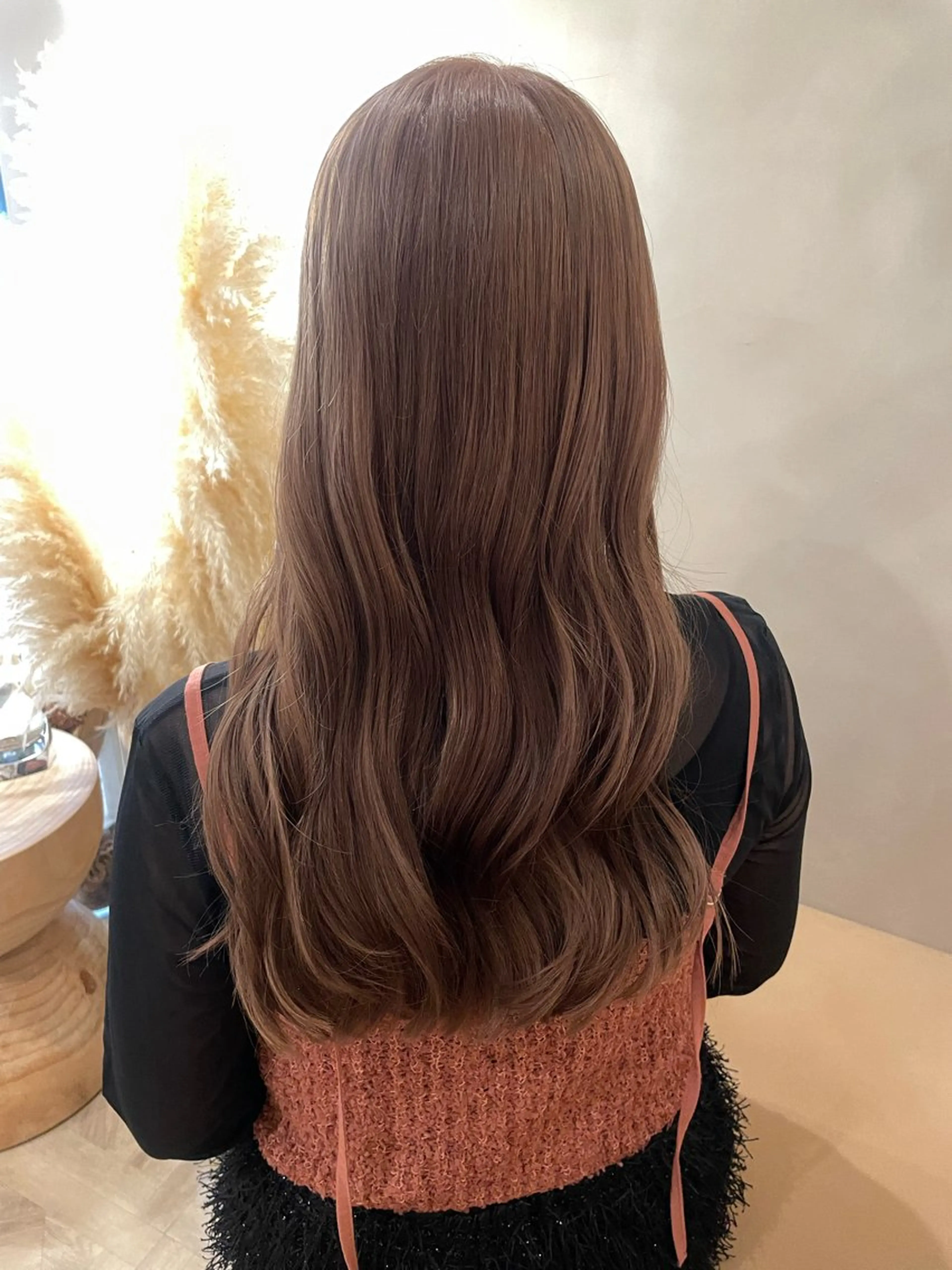 ロング シンバヒナノ/パーマ レイヤー/髪質改善のヘアスタイル