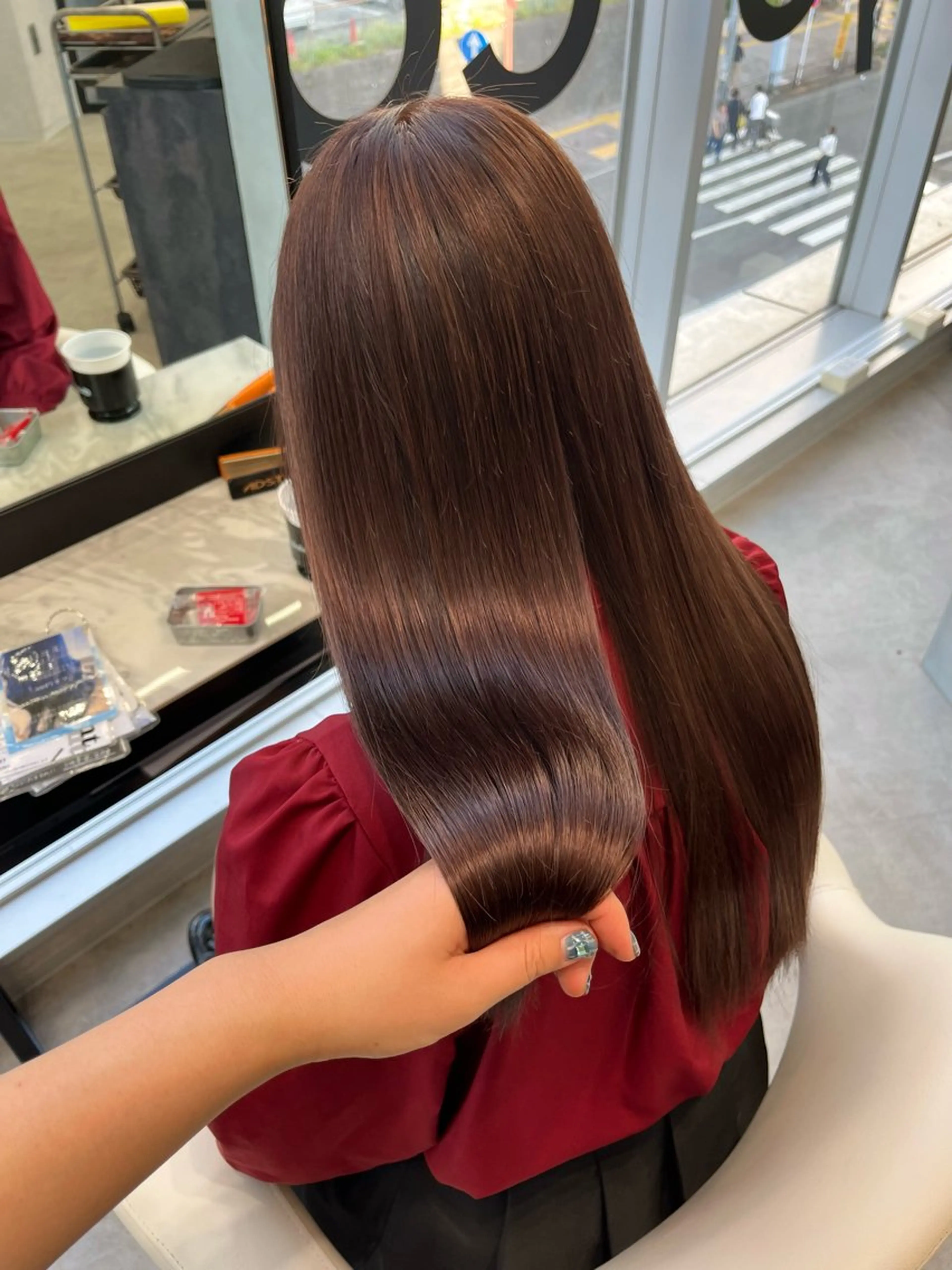 カラー ブラウンカラー 中村 彩夏のヘアスタイル