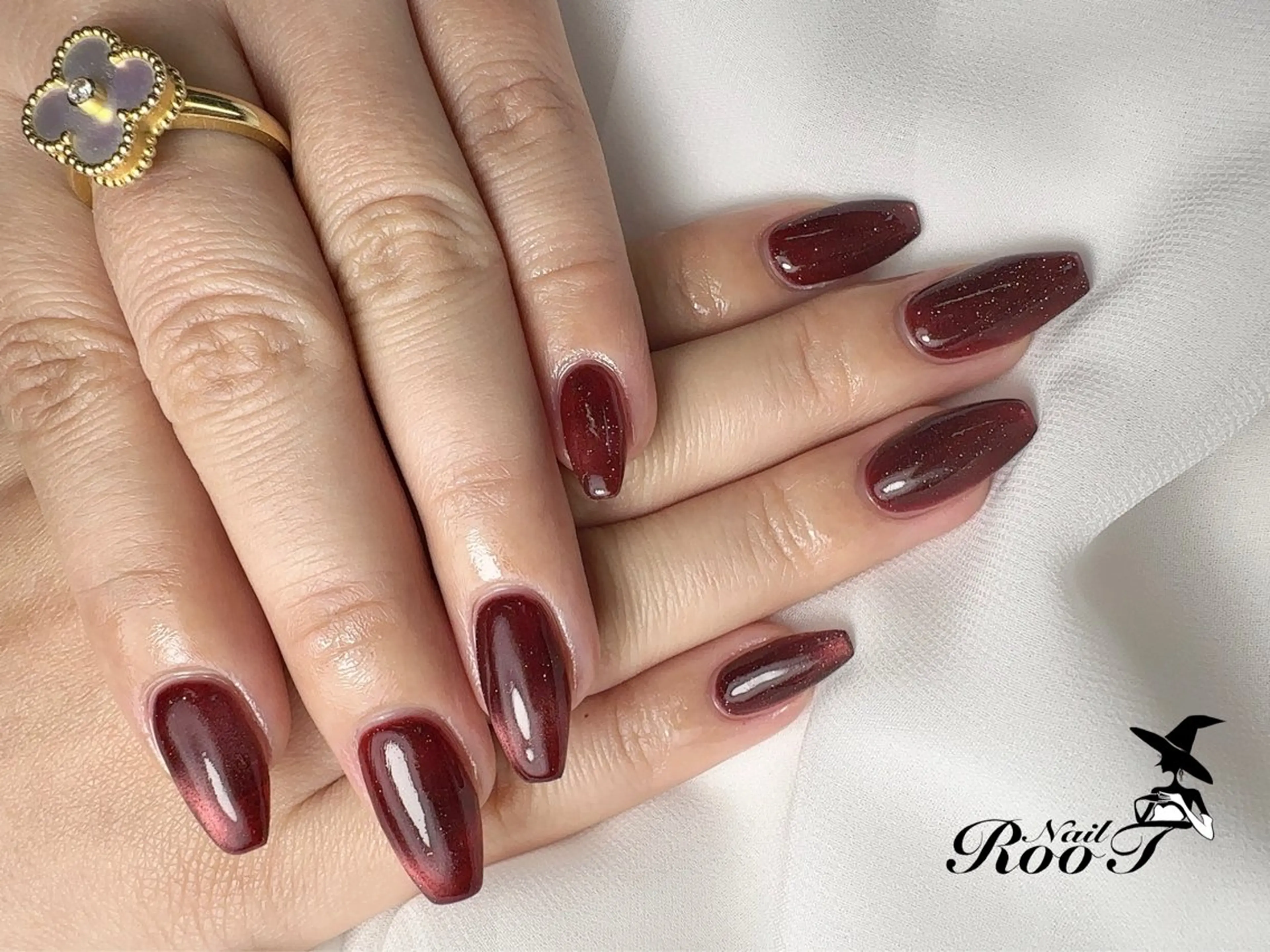 ネイル フラッシュネイル ワンカラーネイル ハンドネイル RooT Nailのネイルデザイン