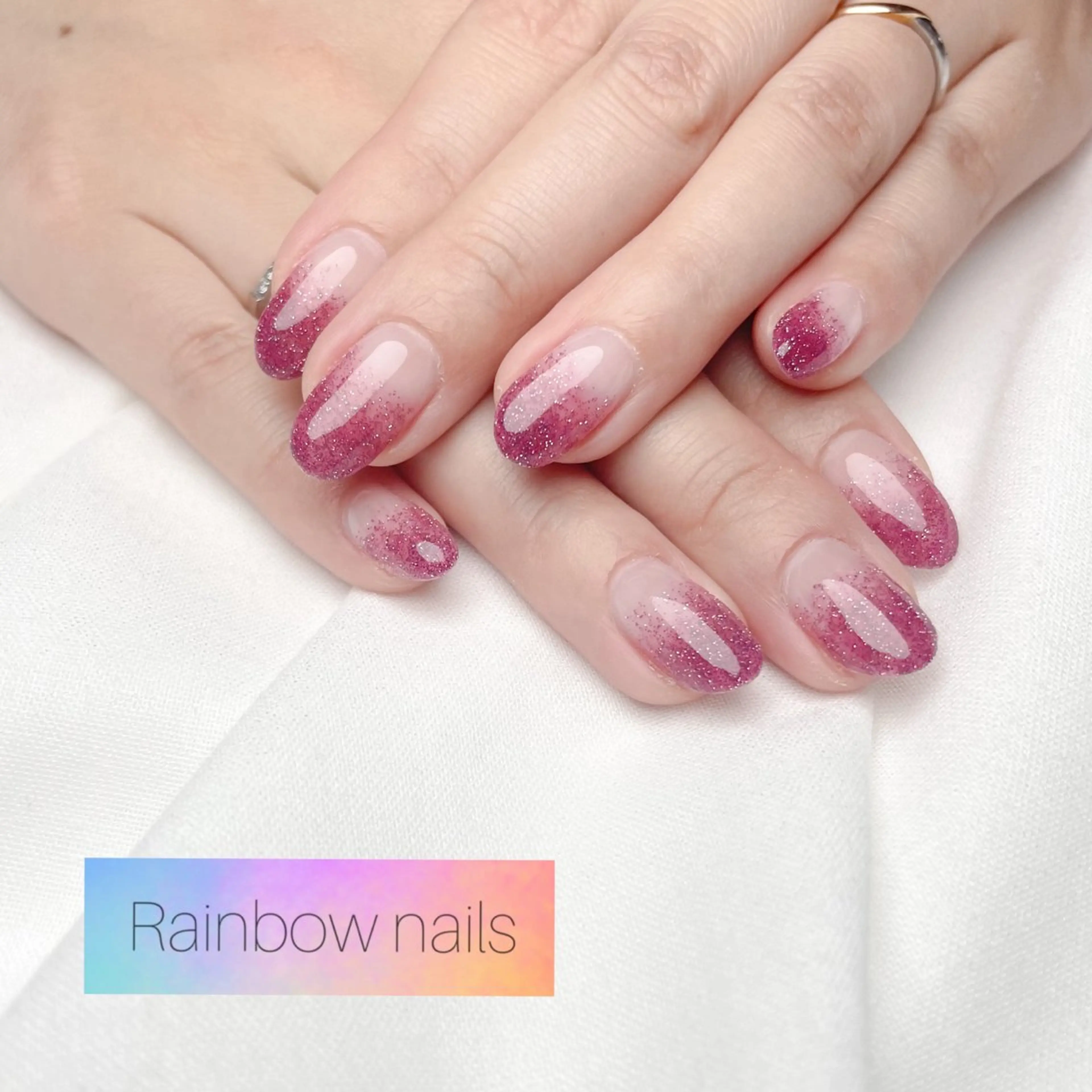 ネイル Rainbow nailsくろちゃんのネイルデザイン