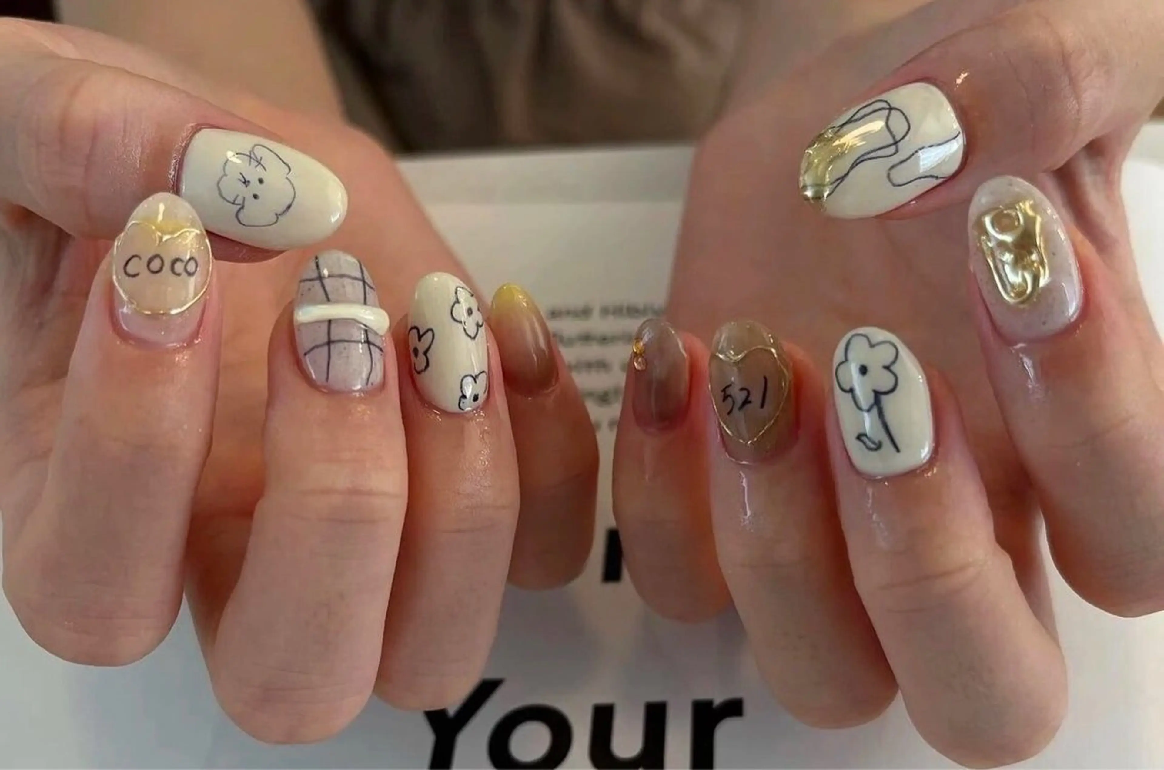 ネイル アートネイル ハンドネイル 谷口 雪のネイルデザイン