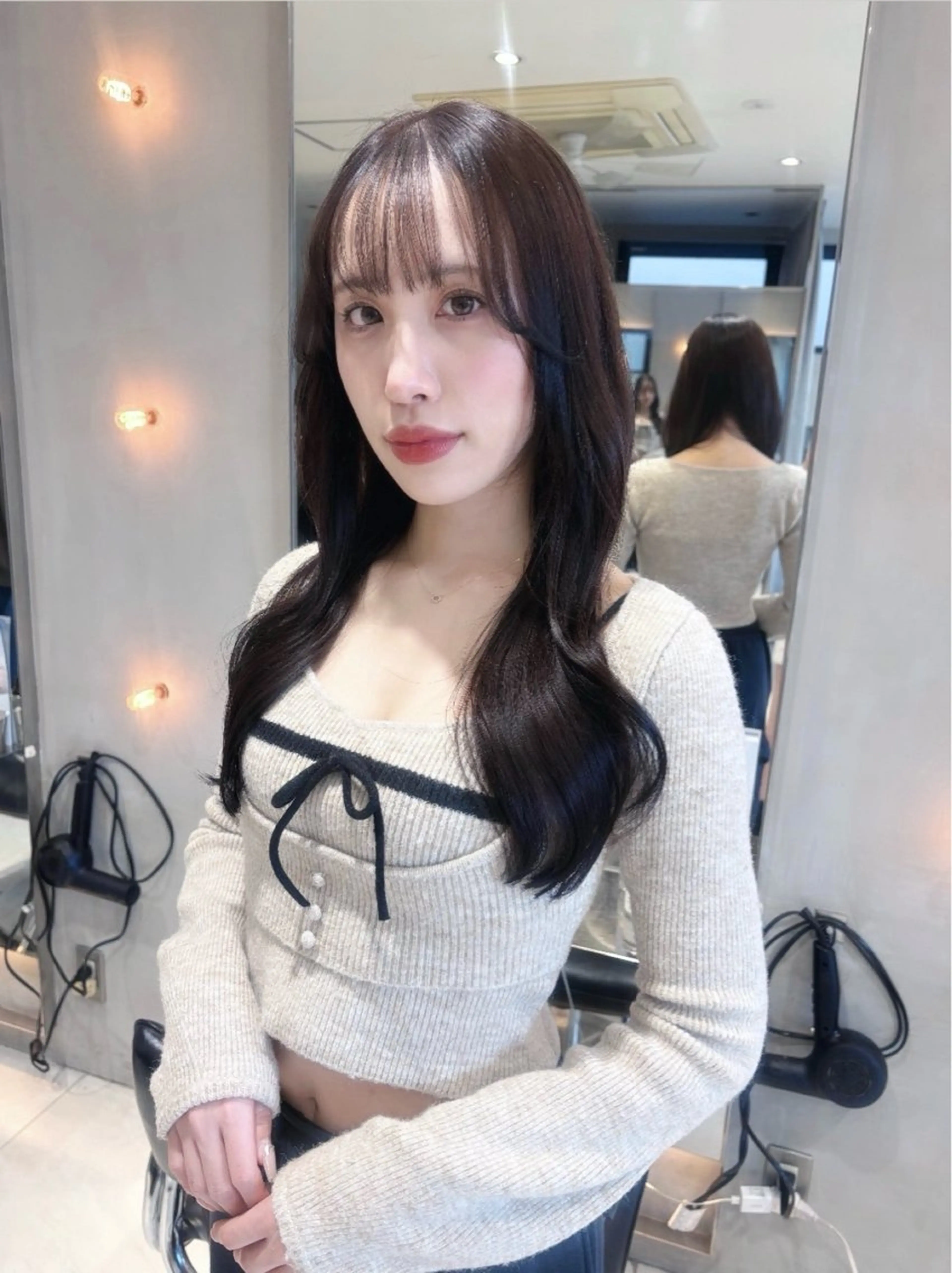 ロング カラー ヘアカラー ワンホン/韓国ヘア 🤍amiのヘアスタイル