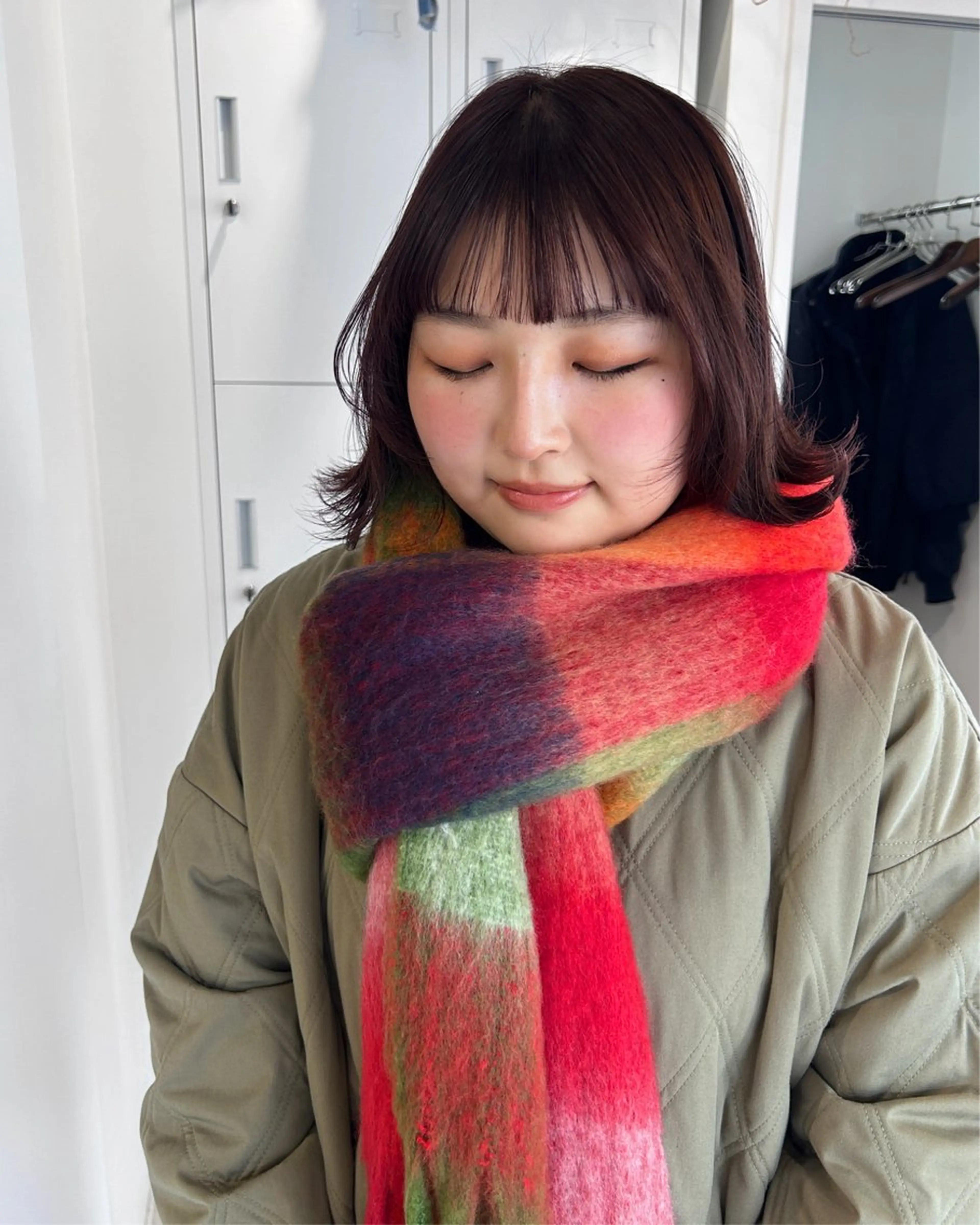 カラー 河野いずみ レイヤー/ボブ 🤍のヘアスタイル