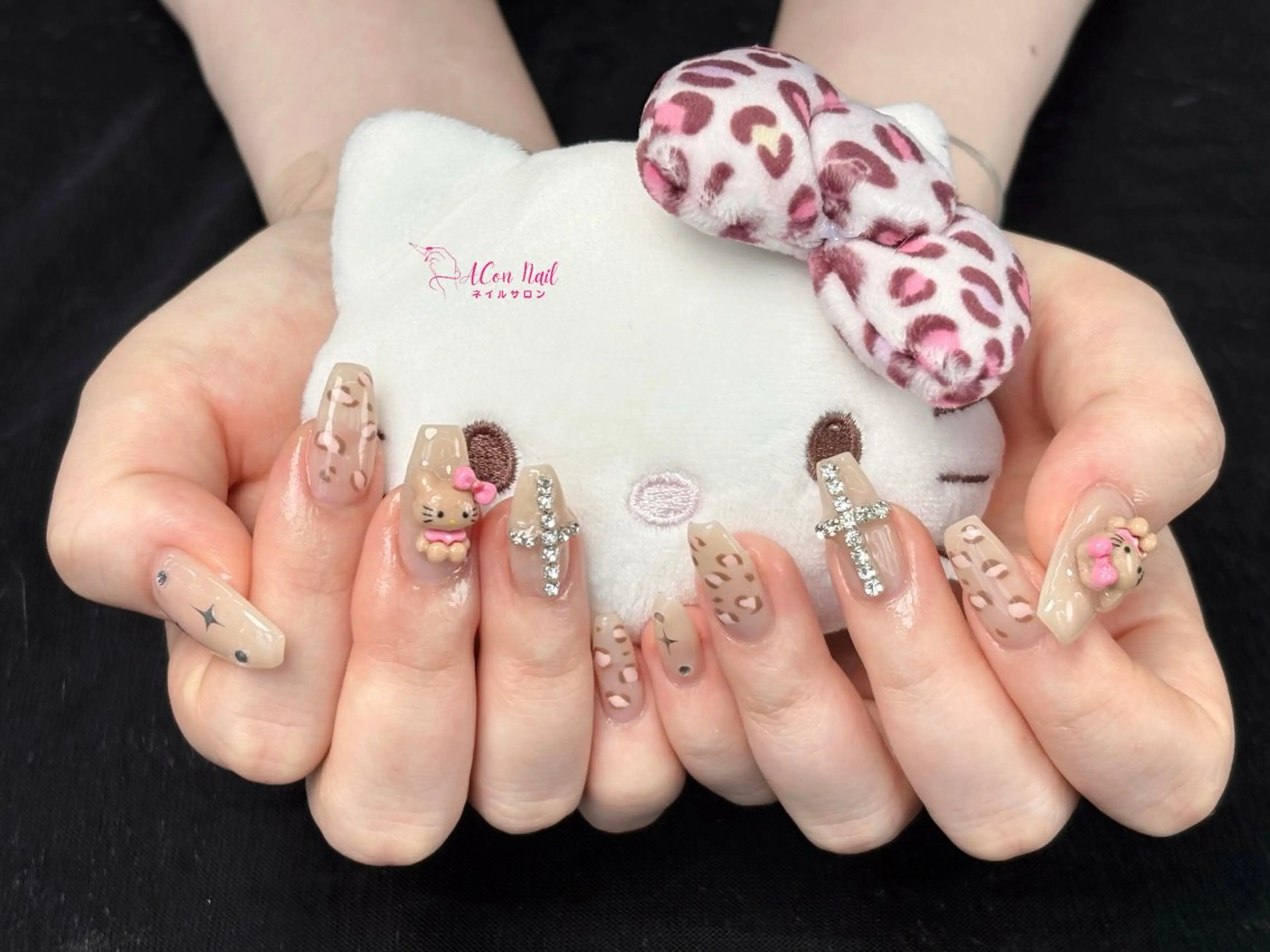 ネイル 桜ネイル 長さ出し フラワーネイル フレンチネイル ジェルネイル ハンドネイル ACon NailSalonのネイルデザイン