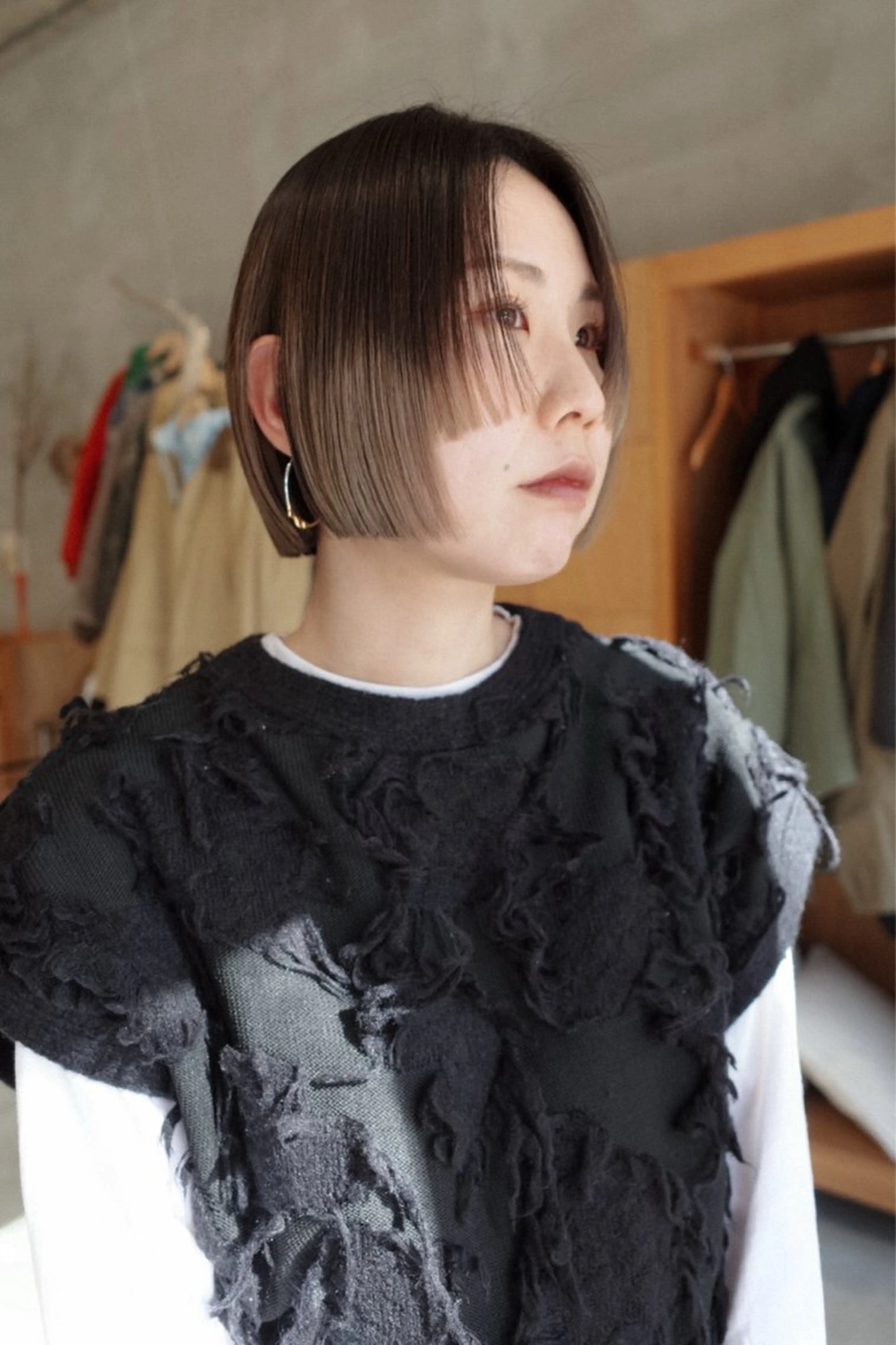 ミディアム カラー 柔らかいオリーブ🍃 カラーNatsumiのヘアスタイル