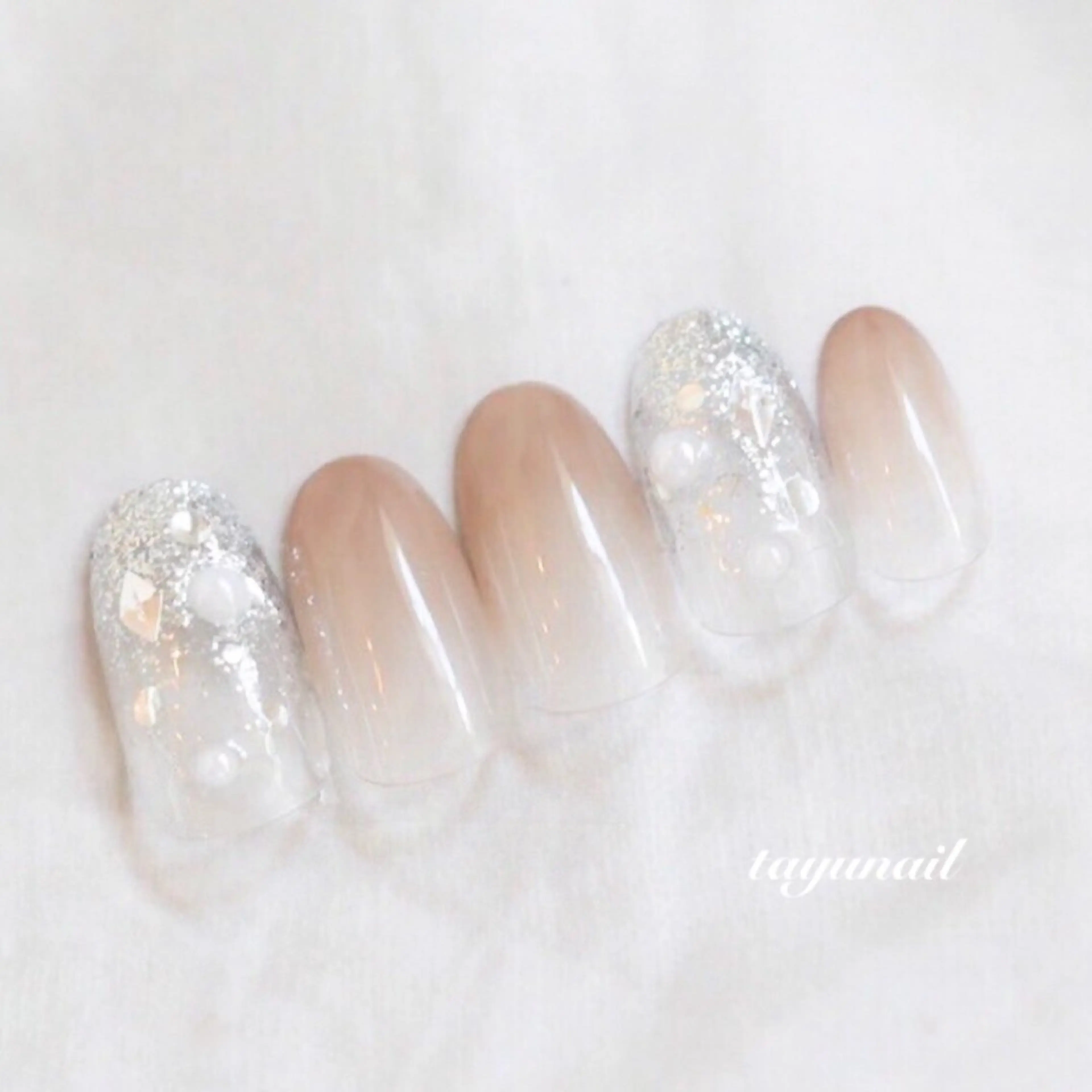 ネイル アートネイル ジェルネイル パラジェル 夏ネイル ハンドネイル ネイルサロン 【たゆnail】のネイルデザイン