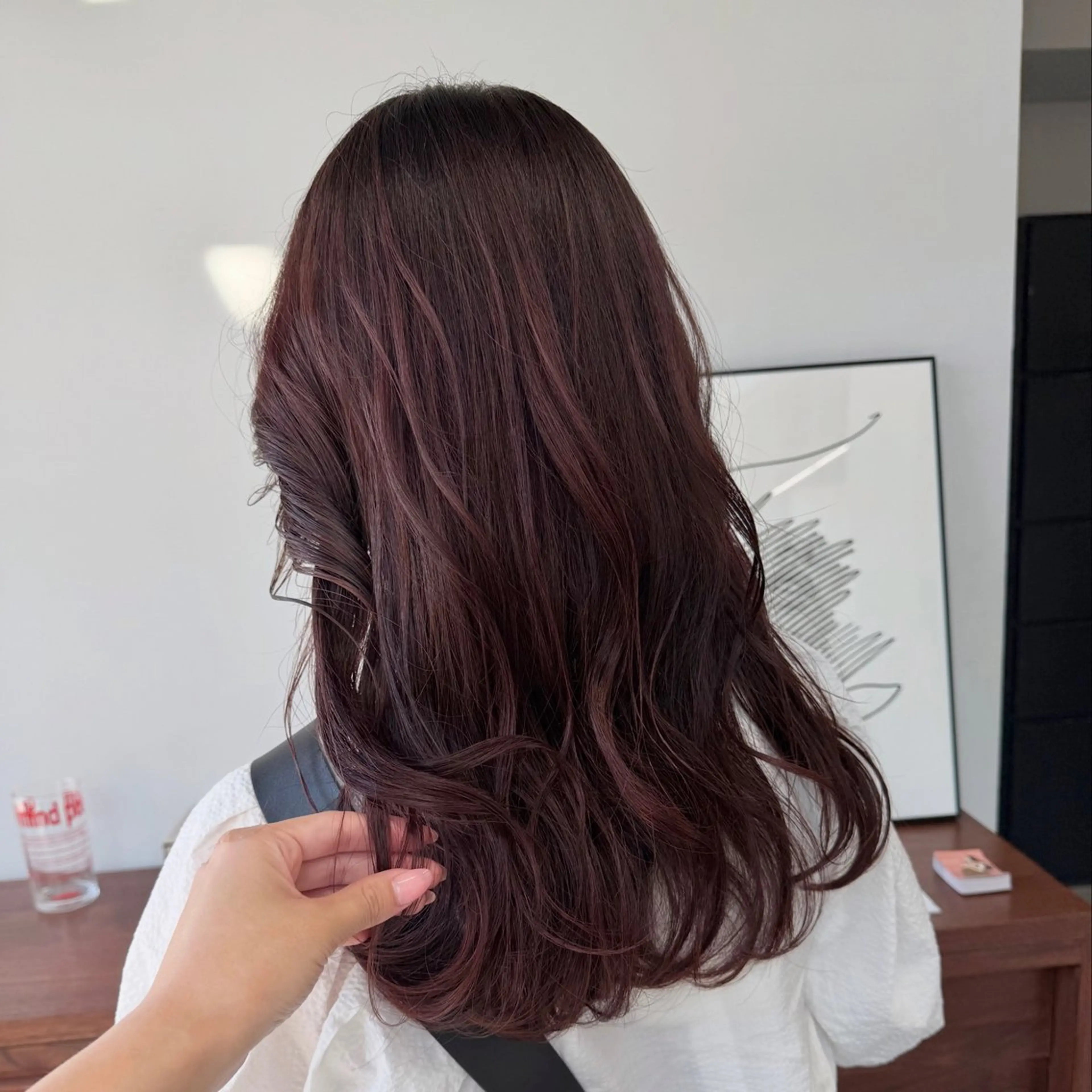 ロング カット ヘアカラー トリートメント 仲村安葉/暖色 カラー/レイヤーのヘアスタイル