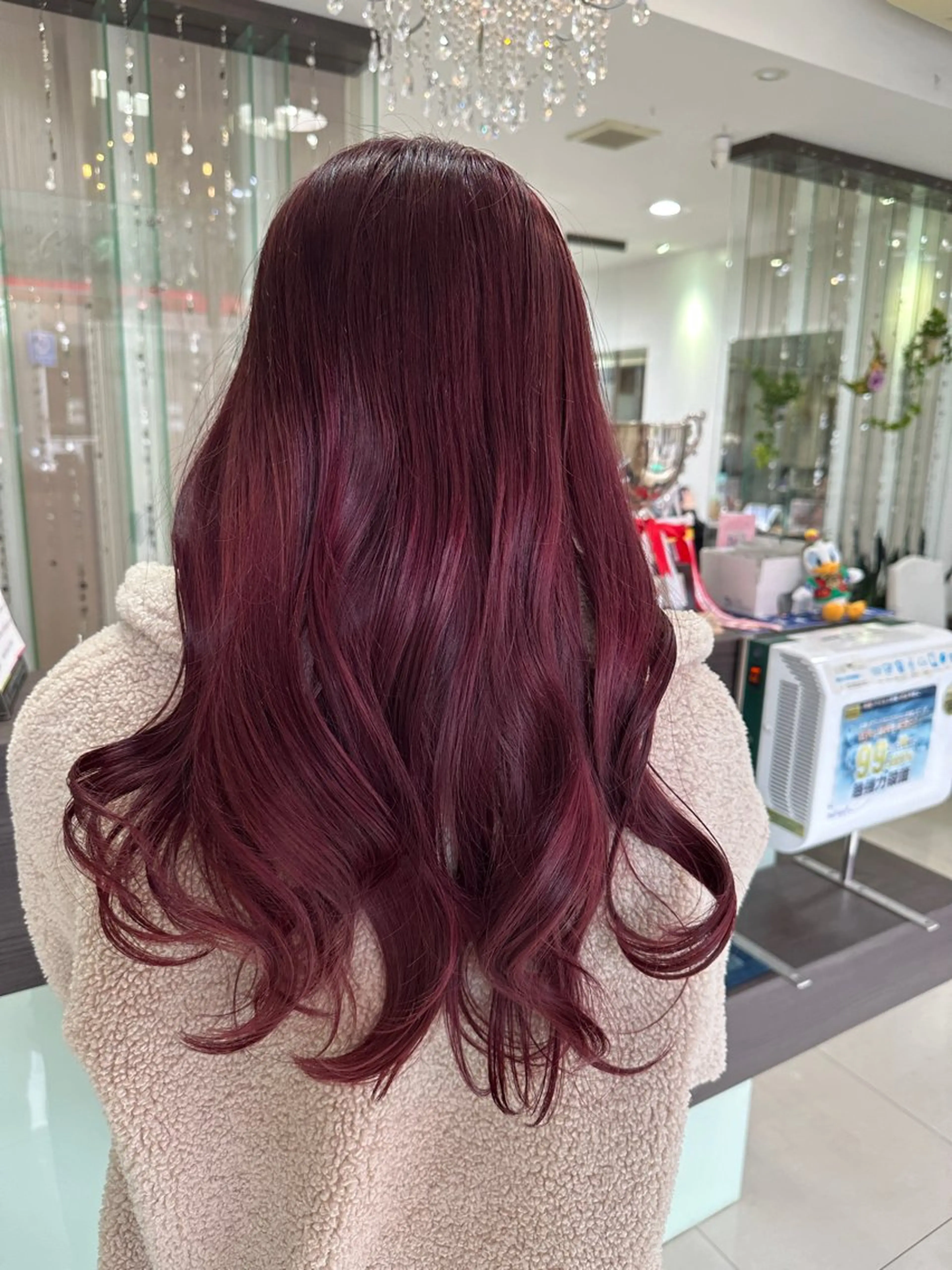 カラー ブラウンカラー レイヤー 艶々カラーのヘアスタイル