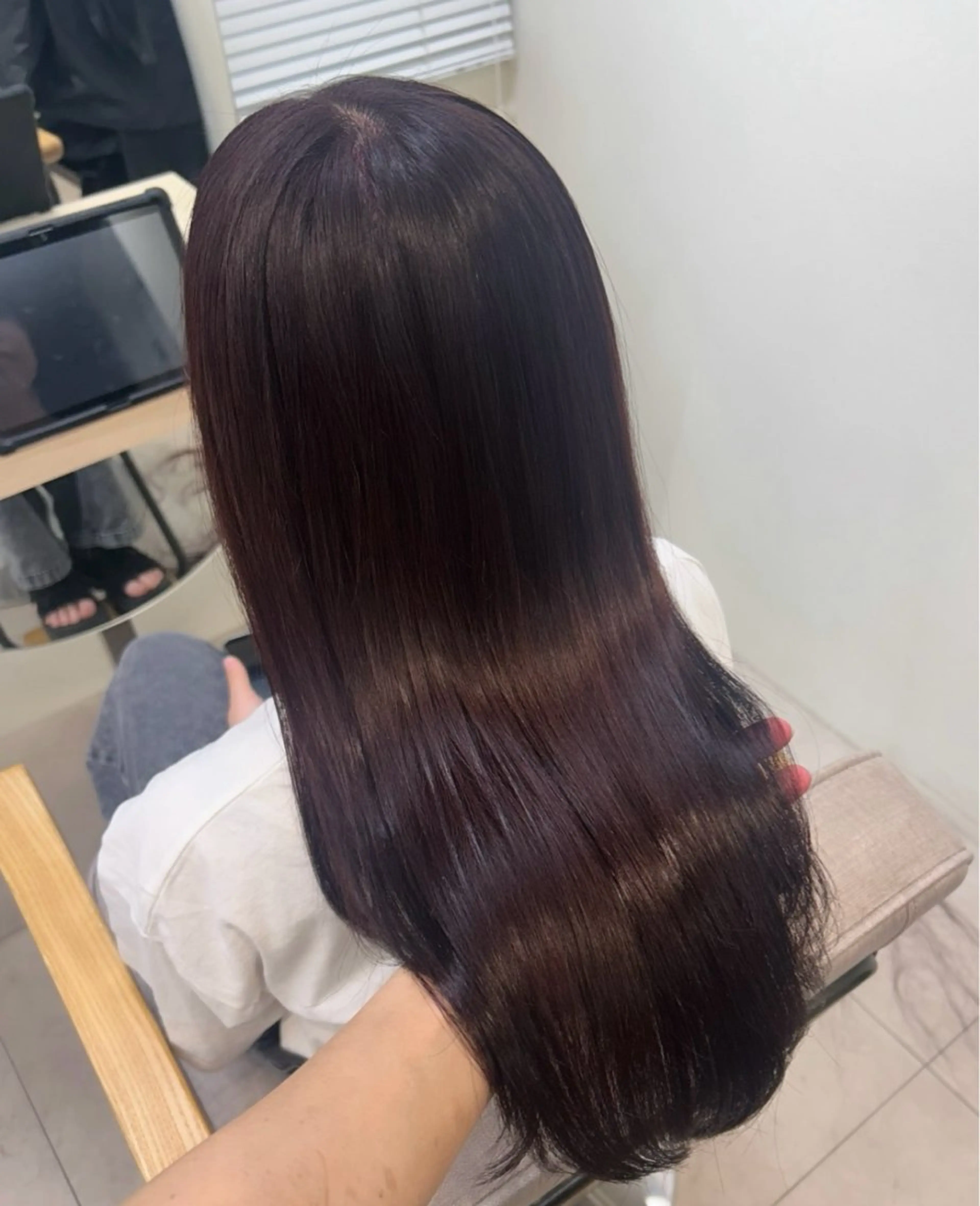 ロング カラー uni 江坂🦋 木下風子のヘアスタイル