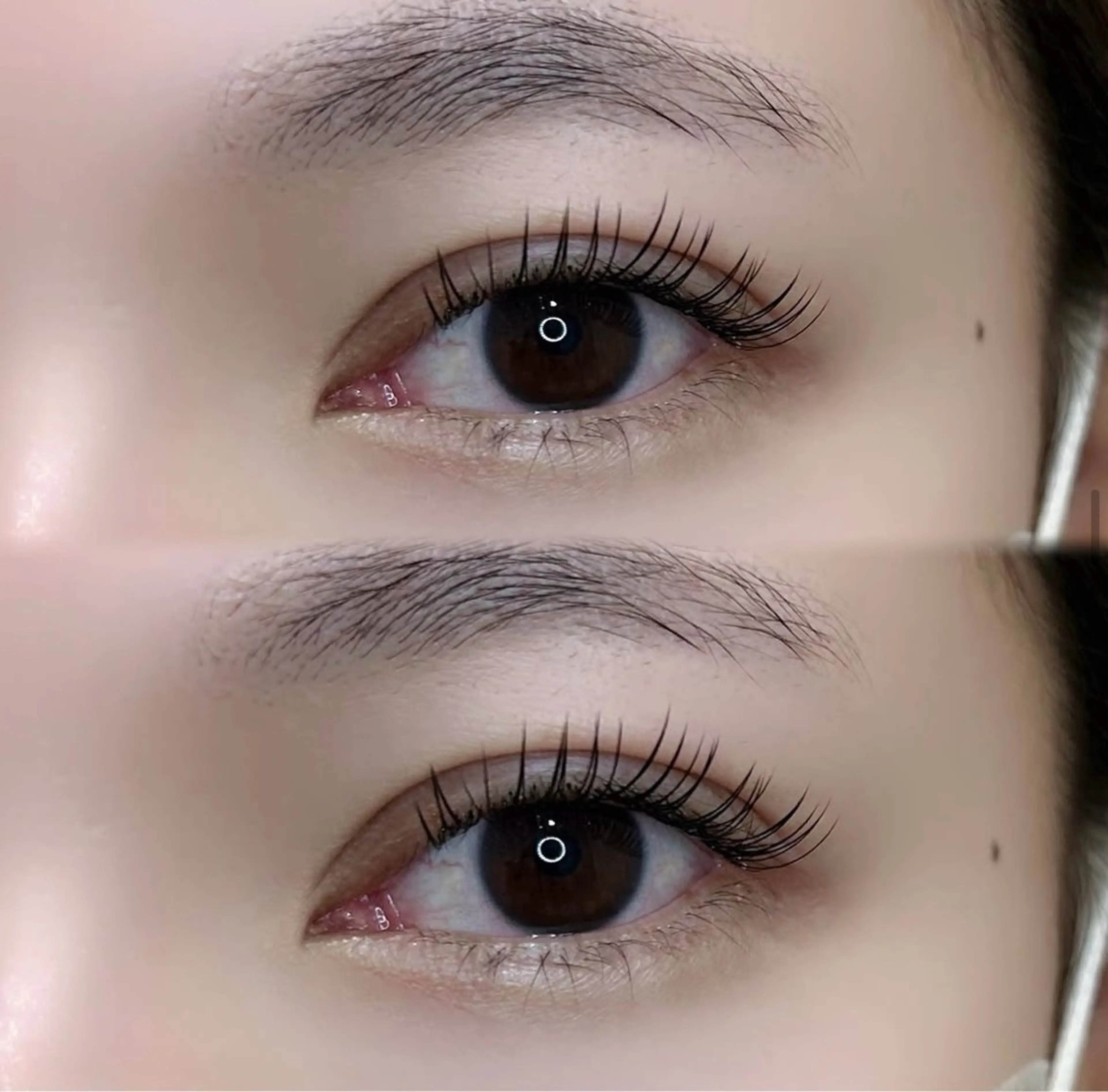 マツエク・マツパ Cカール フラットラッシュ 目尻長め Sara Moyuのマツエク・マツパデザイン