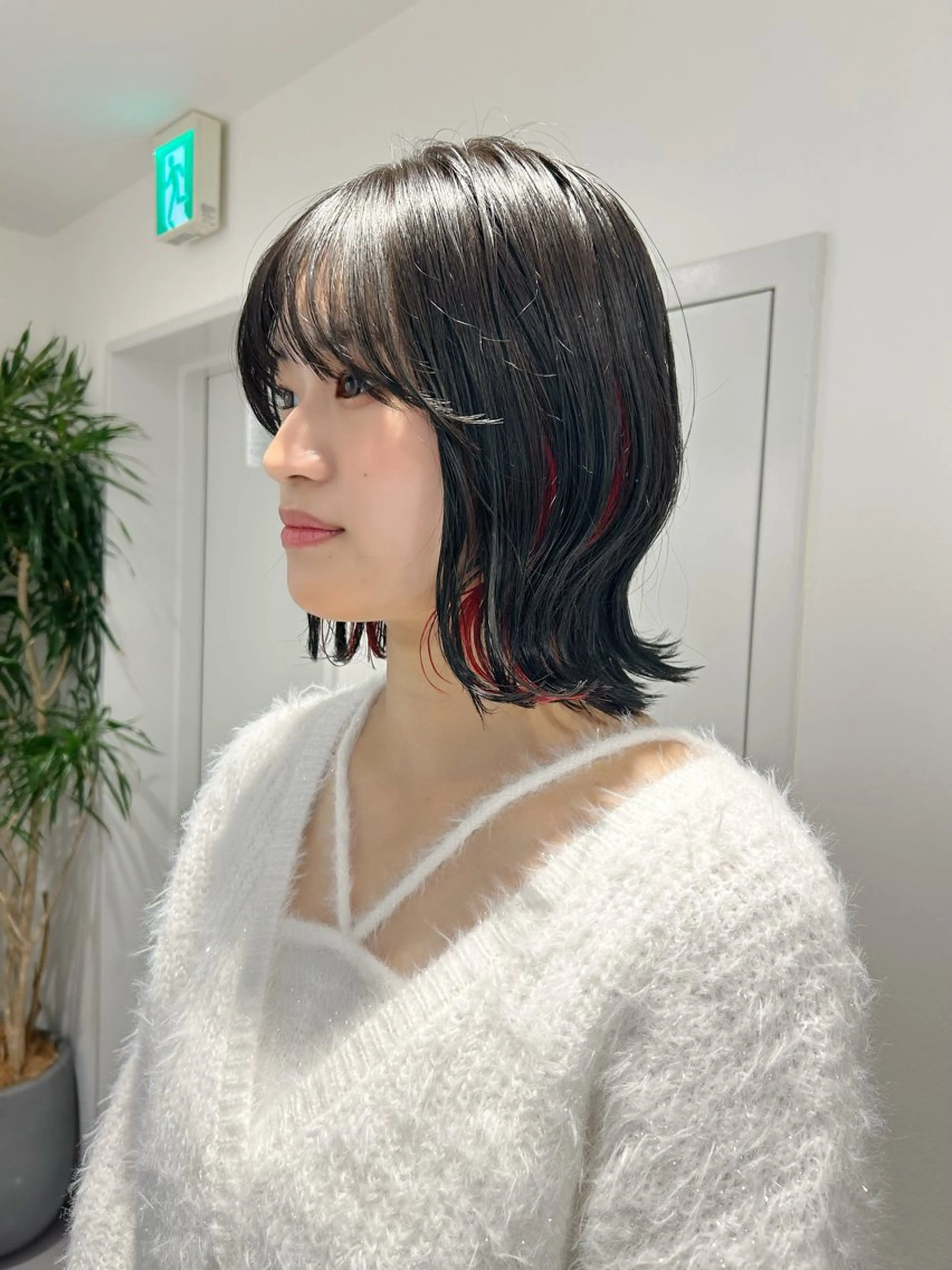 ミディアム カラー インナーカラー くびれヘア 池袋/レイヤー/ 顔まわり/taigaのヘアスタイル