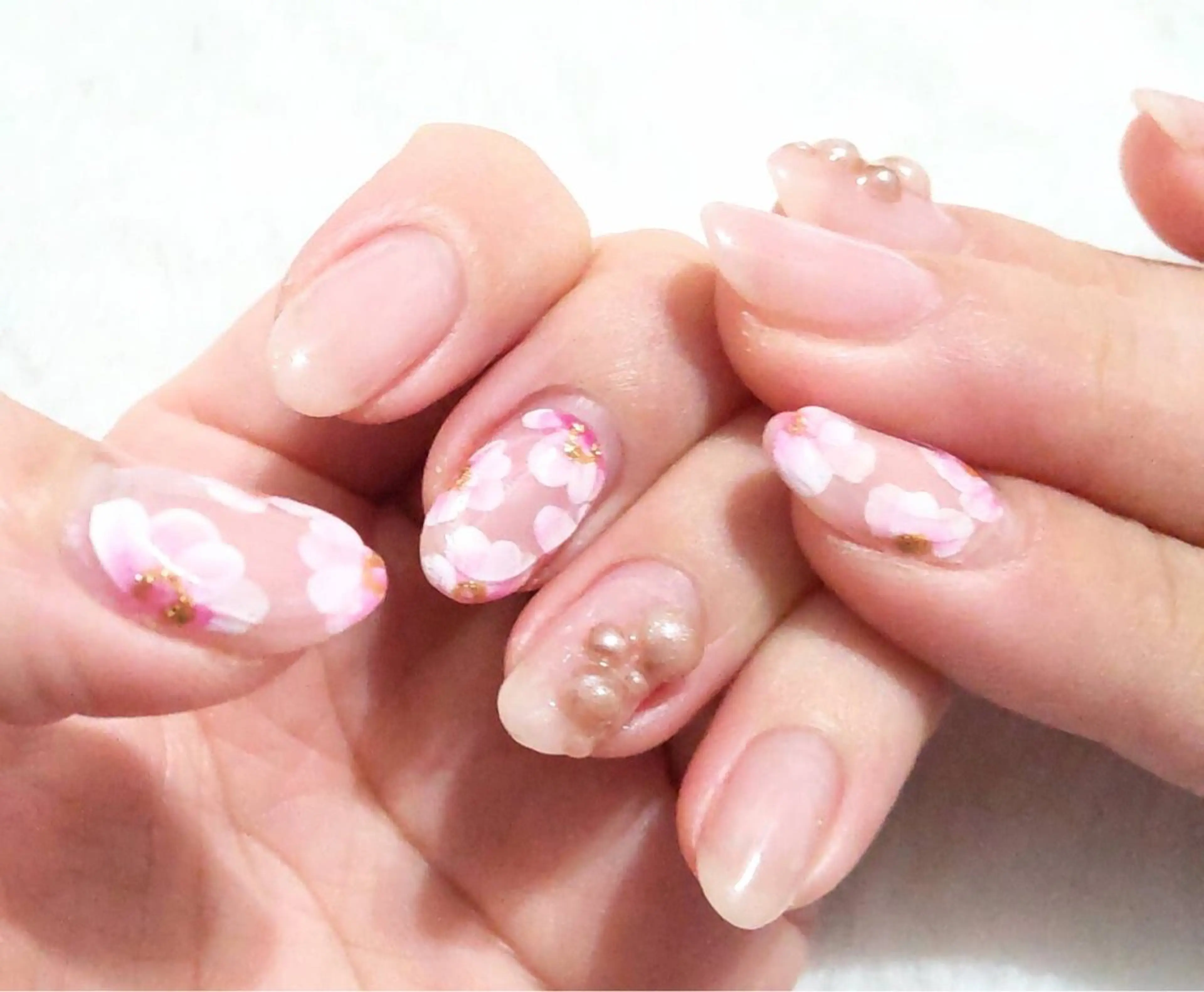 ネイル 自爪育成ネイルケア Lena  nailのネイルデザイン