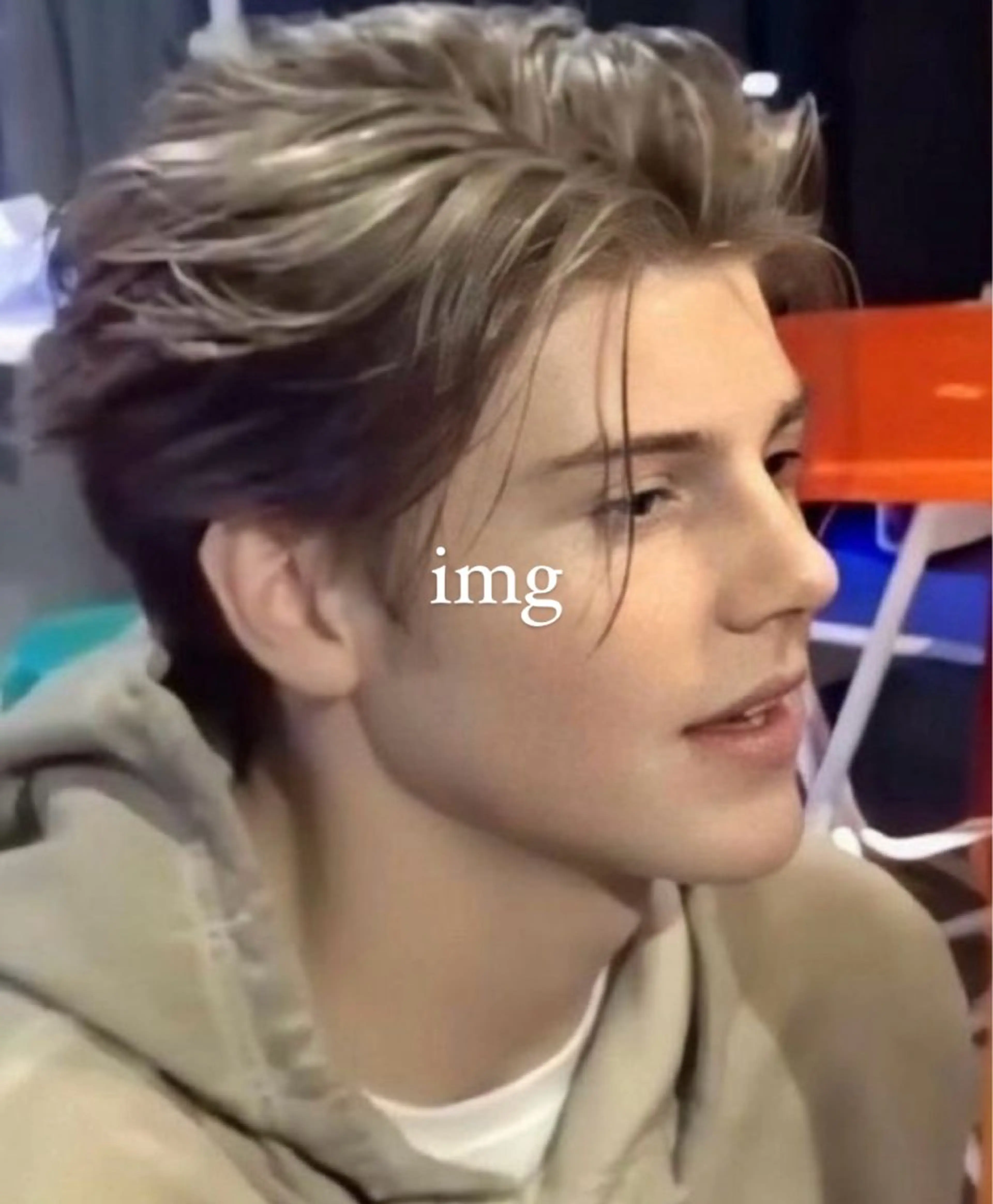 💡men'sセンターパート×ハイトーンカラー(ブリーチ込みwカラー)💈💈の写真