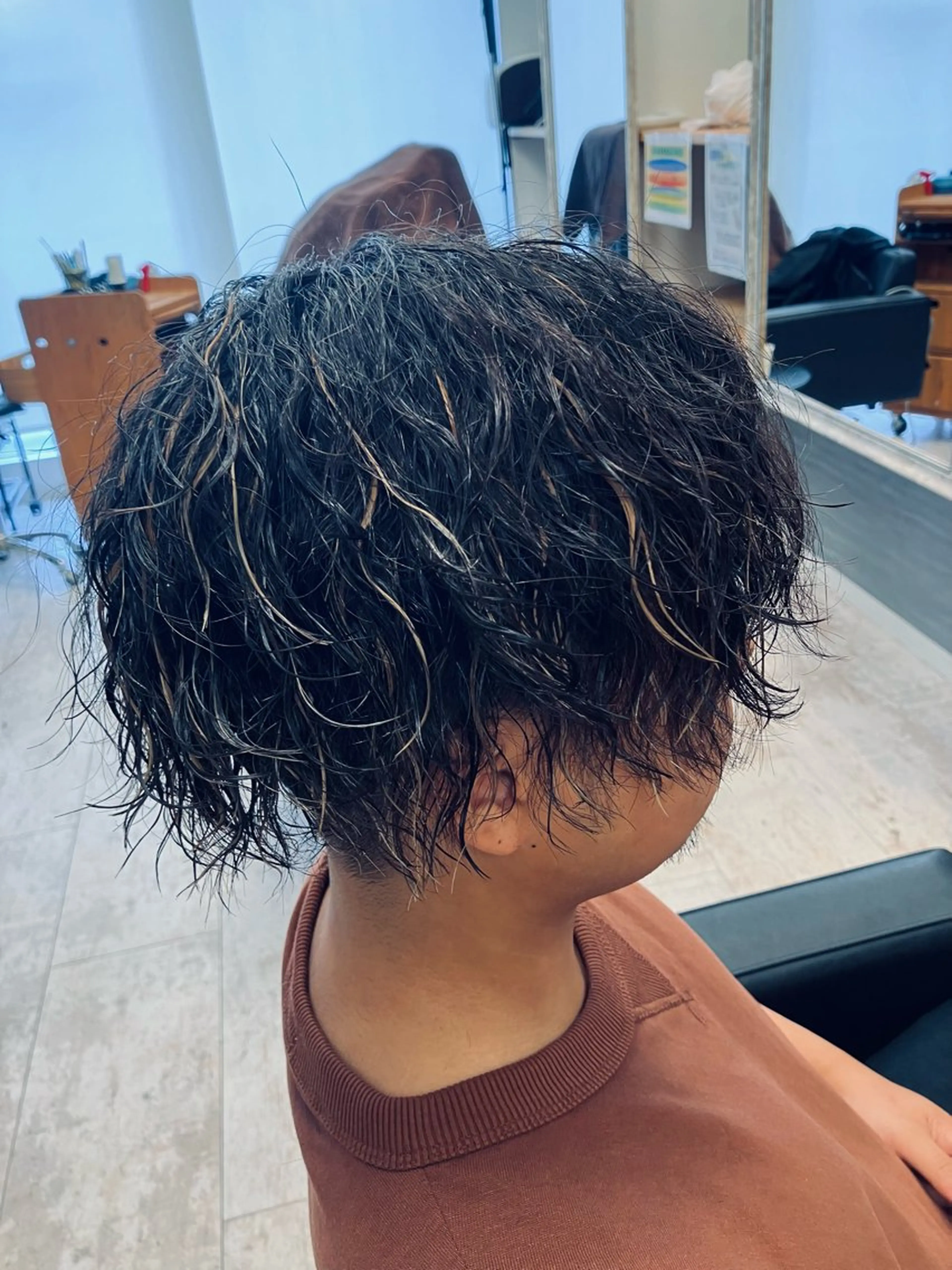 カラー パーマ メンズ カット ヘアカラー メンズ特化/パーマ/ フェードWATARUのヘアスタイル