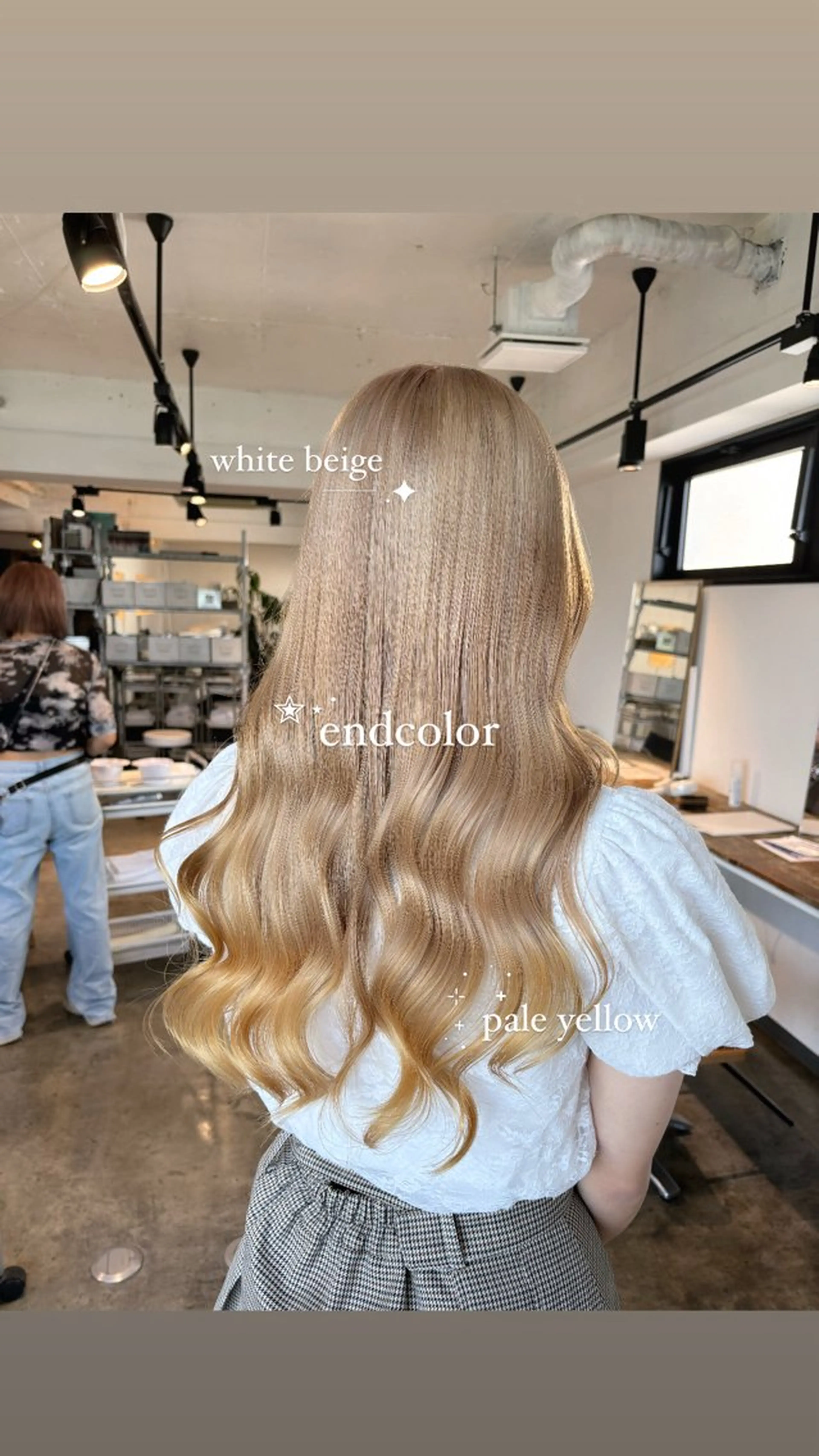 ロング カラー ベージュカラー ブリーチ ケアブリーチ デザインカラー ダブルカラー ヘアカラー トリートメント 暖色カラー🍒 ケアブリーチ/akiのヘアスタイル