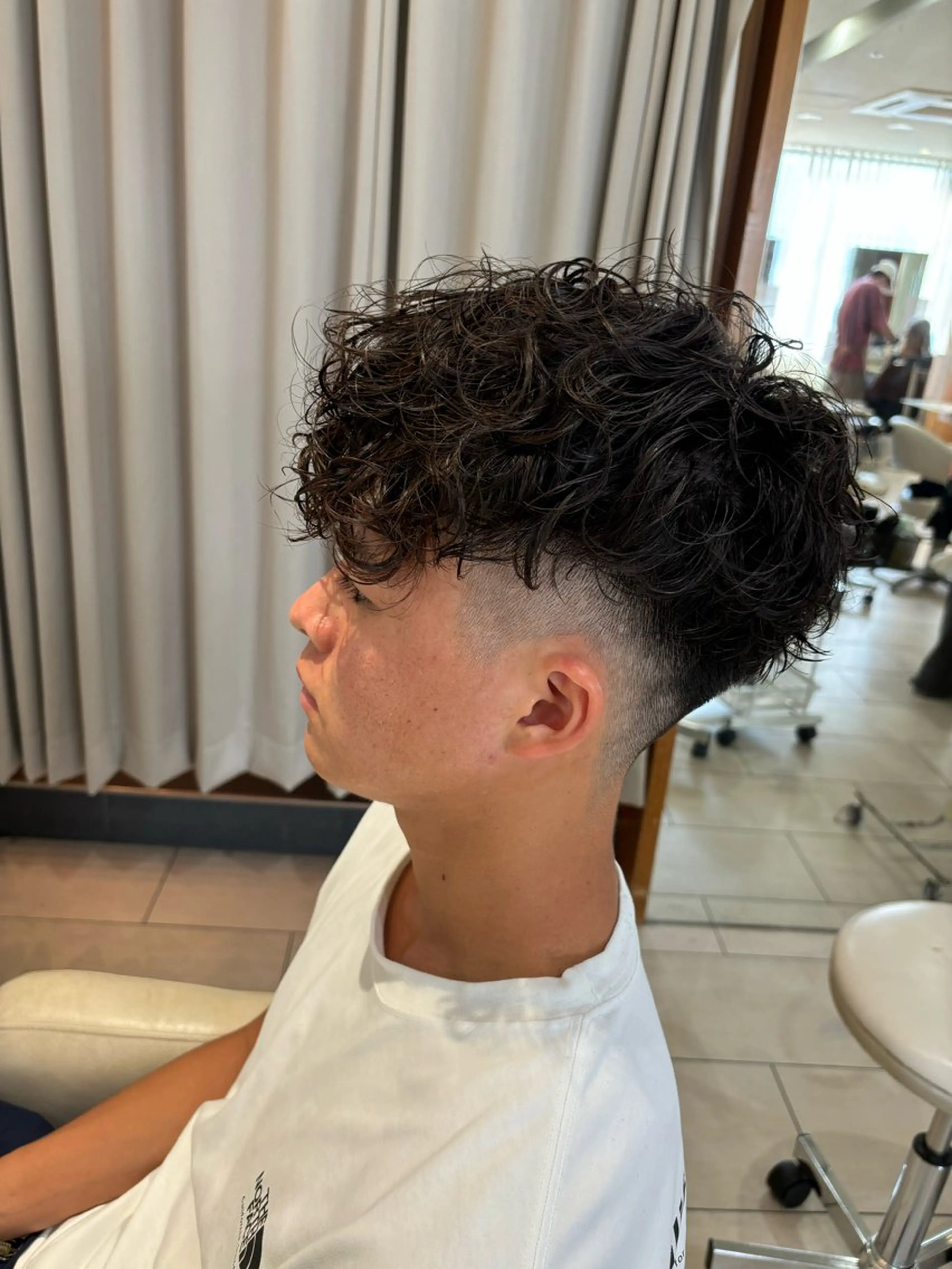 メンズカット+パーマ+潤いトリートメントの写真