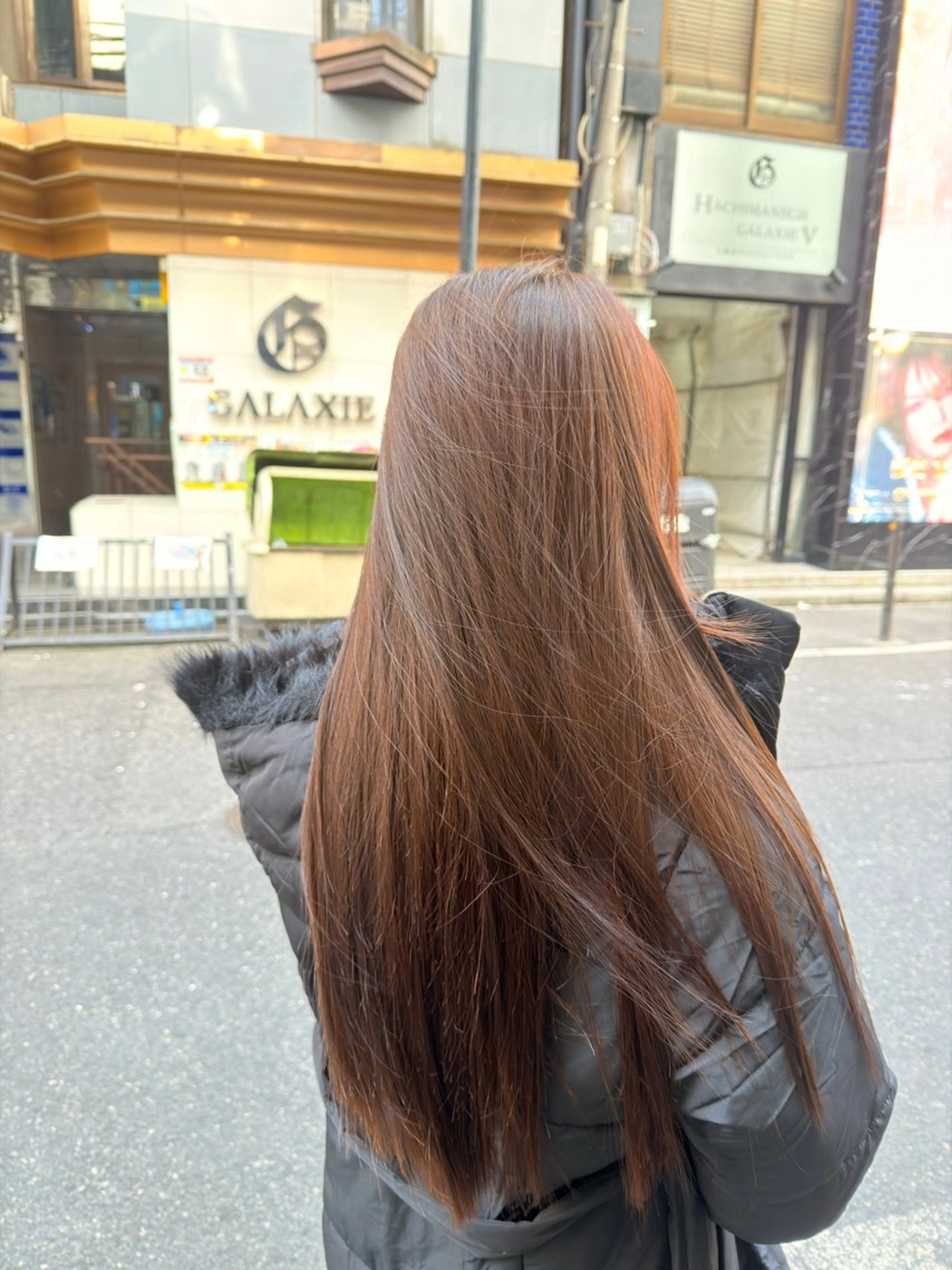 ロング カラー 黒髪 透明感カラー グレージュ イルミナカラー オリーブグレージュ カット ヘアカラー トリートメント 東心斎橋☆豆柴 🐾倶楽部のヘアスタイル