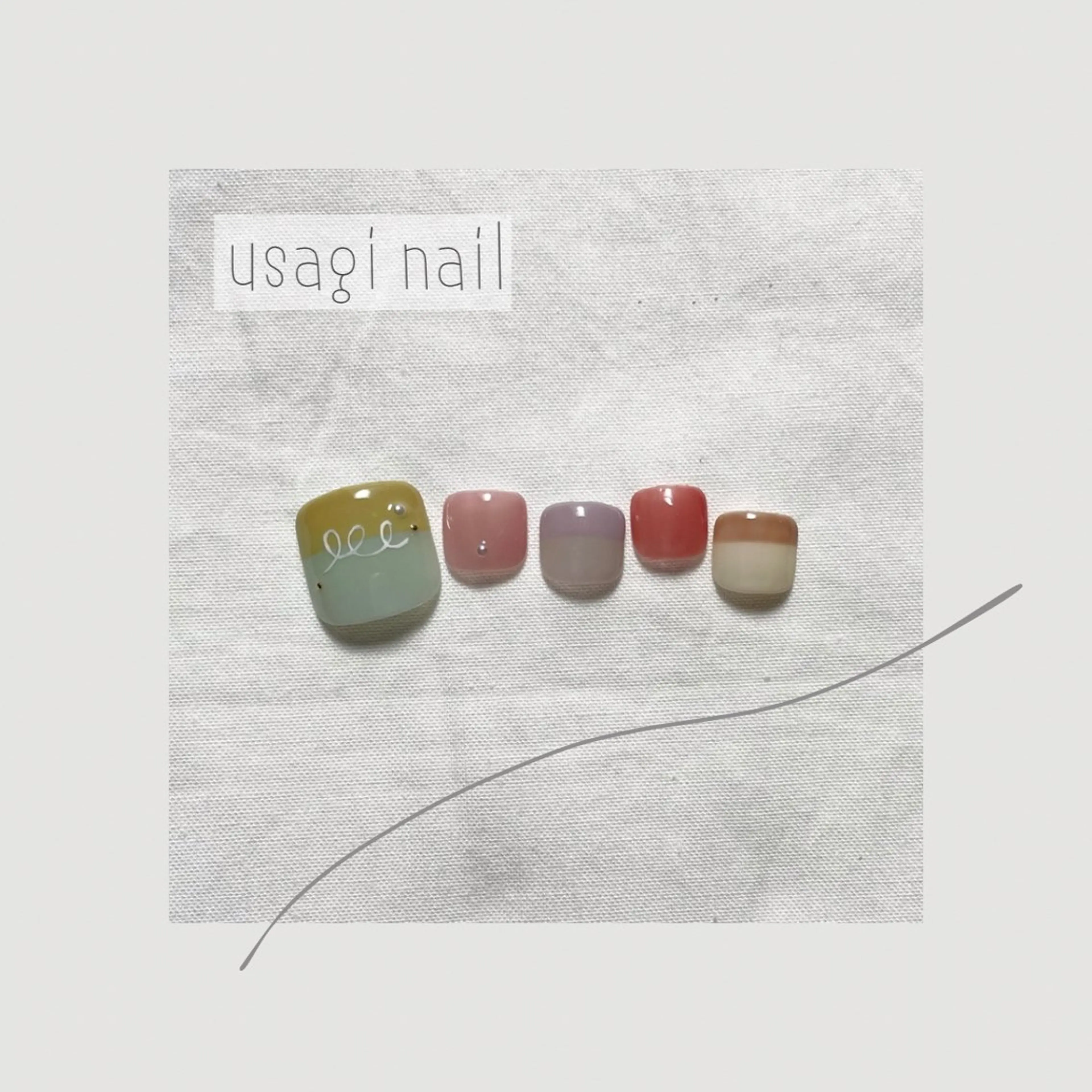 ネイル フットネイル usagi nailのネイルデザイン
