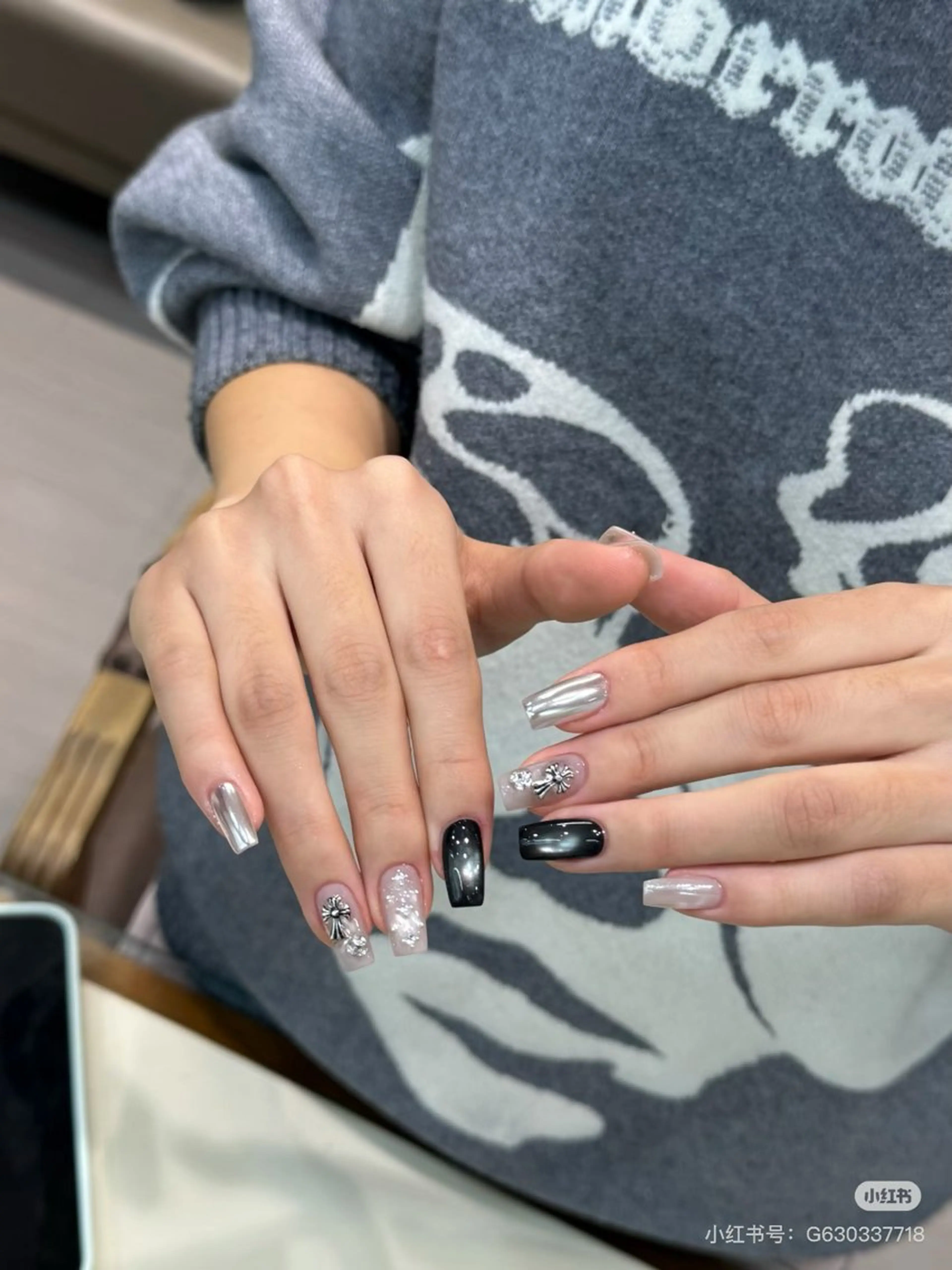 ネイル アートネイル オーロラネイル チークネイル 長さ出し フットネイル ハンドネイル Blossom nail_研修のネイルデザイン