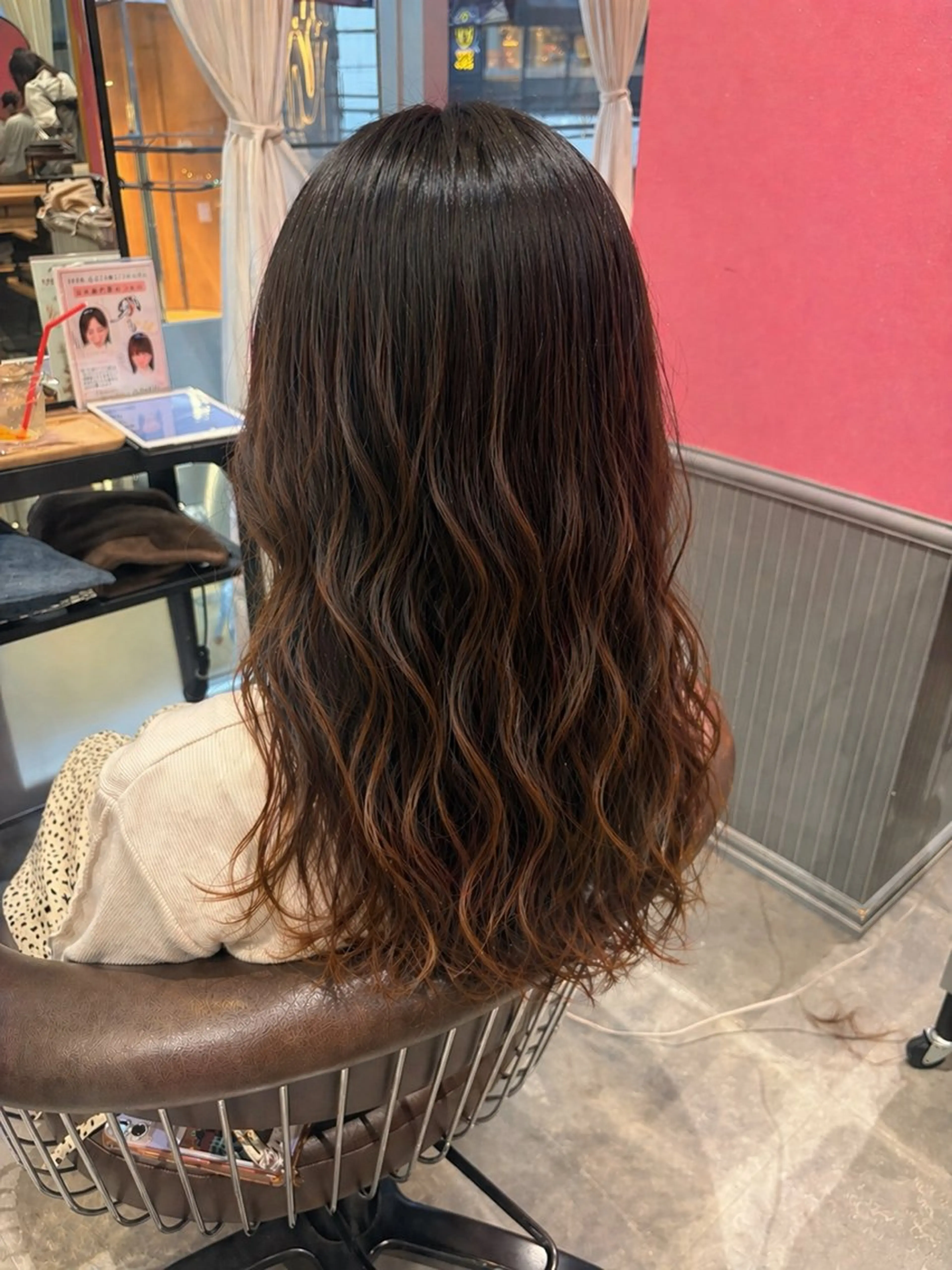 【デジタルパーマ➕カット👩🏻‍🦱️🩵】 Aujuaシャンプートリートメント付き🧴‎◌𓈒𓐍の写真