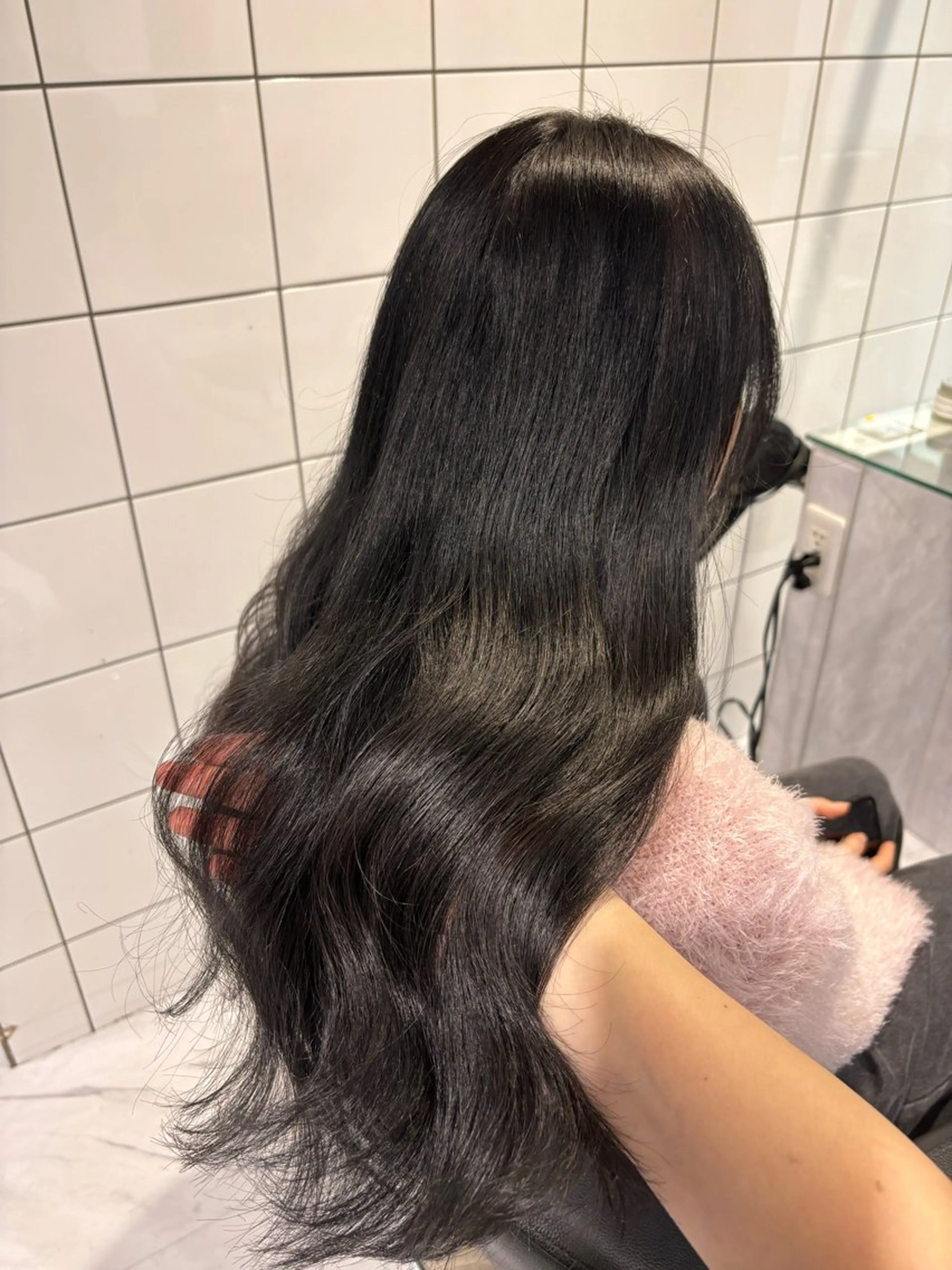 ロング カラー ヘアカラー トリートメント ヘッドスパ ヘアセット 表参道♡暗髪♡ 艶カラー♡アユミのヘアスタイル