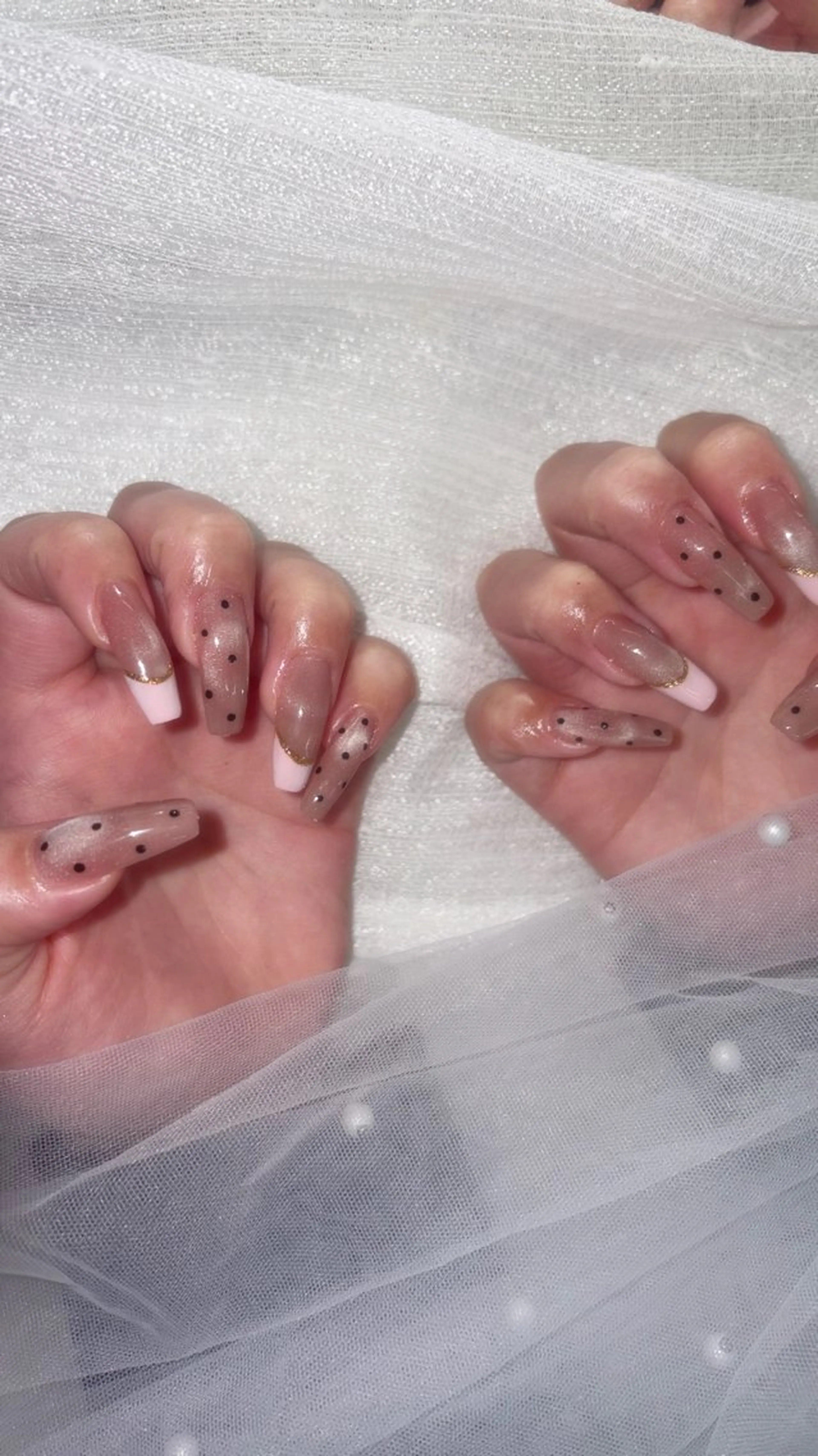 ネイル フレンチネイル マグネットネイル ハンドネイル 吉田 彩乃のネイルデザイン