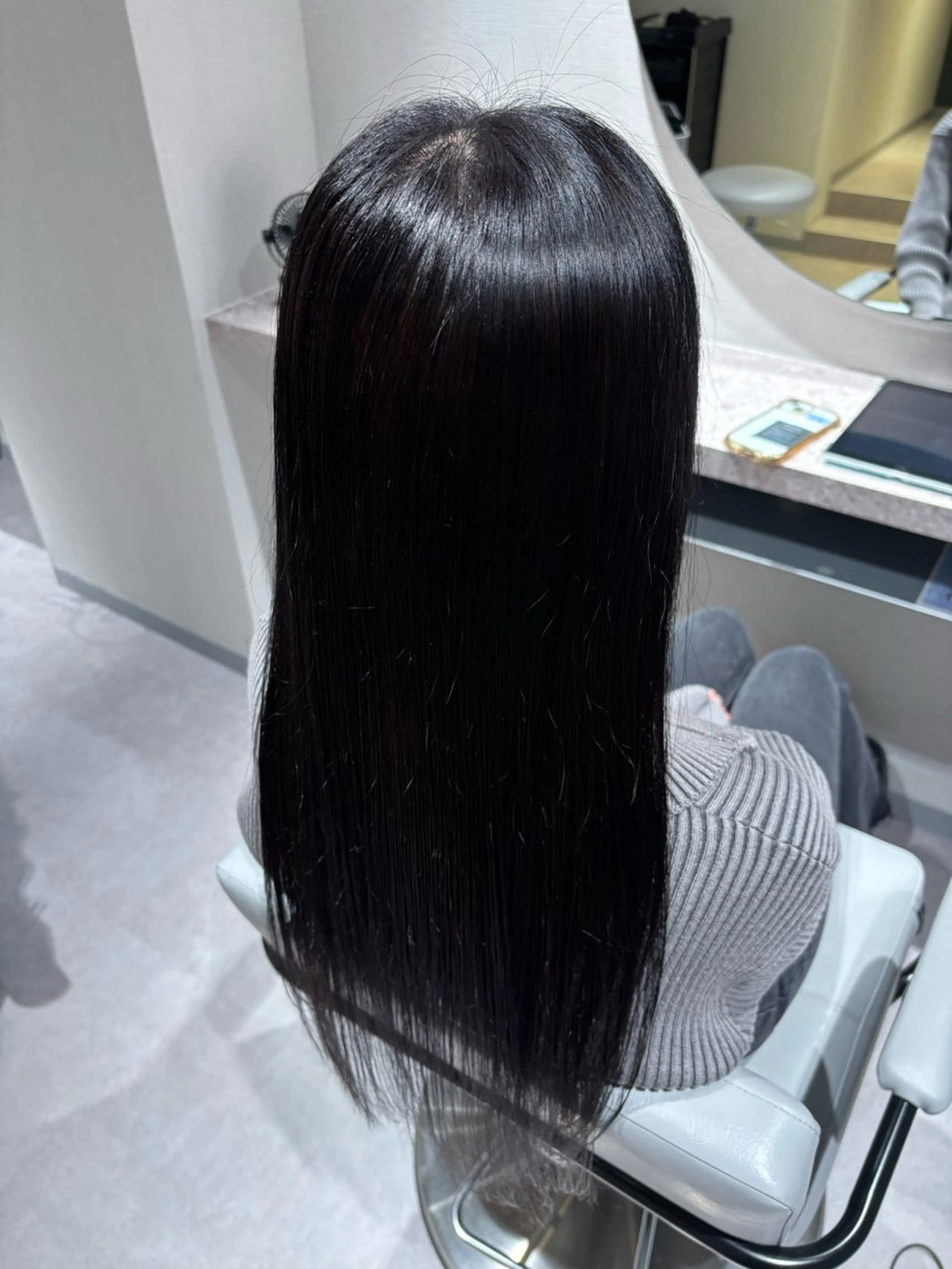 ロング カラー 黒髪 ヘアカラー misuzu/名古屋 /酸性ストレート🎀のヘアスタイル