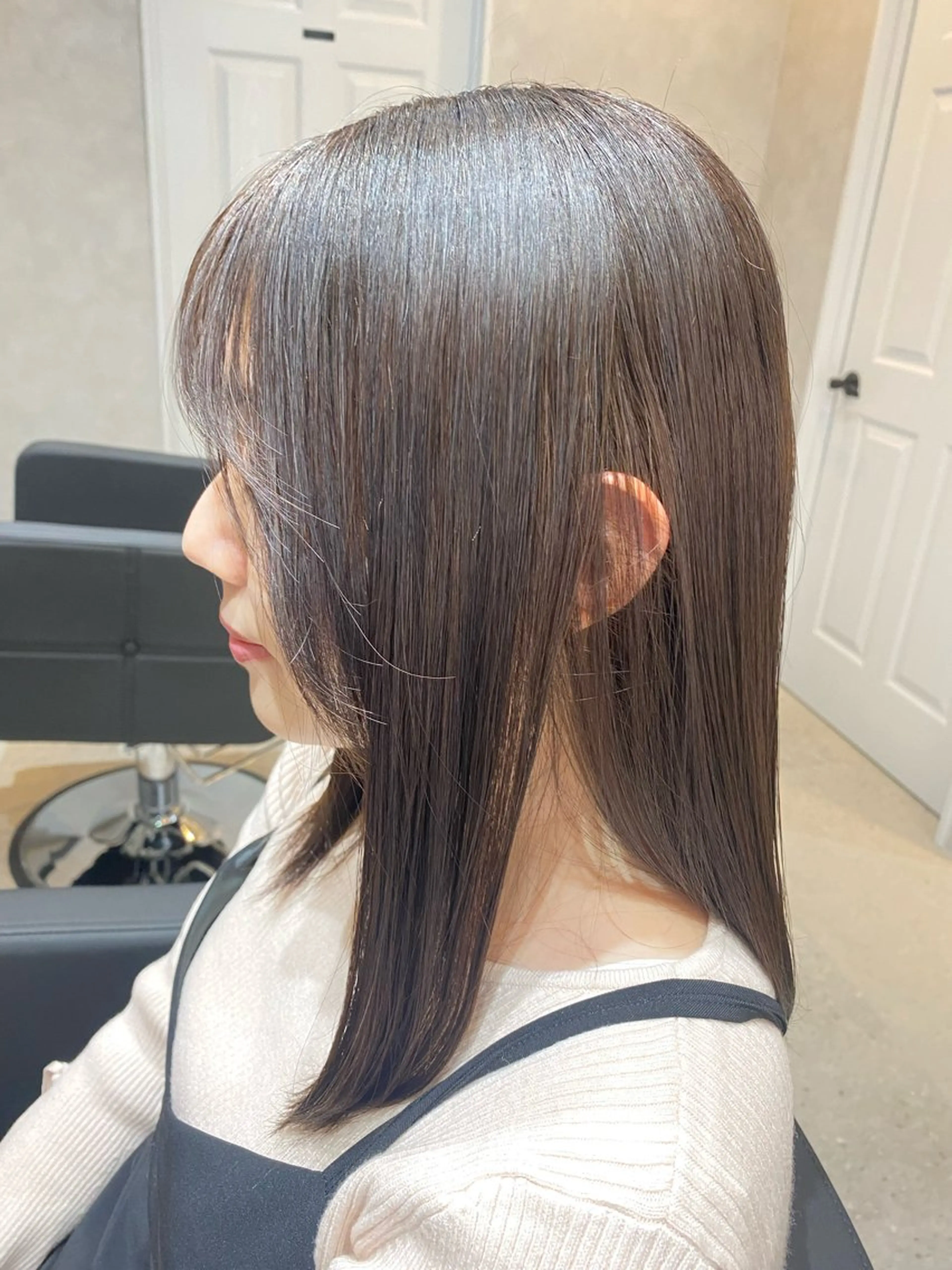 カラー ブラウンカラー ショコラブラウン 大林　恵理 【Agu 屋島】のヘアスタイル