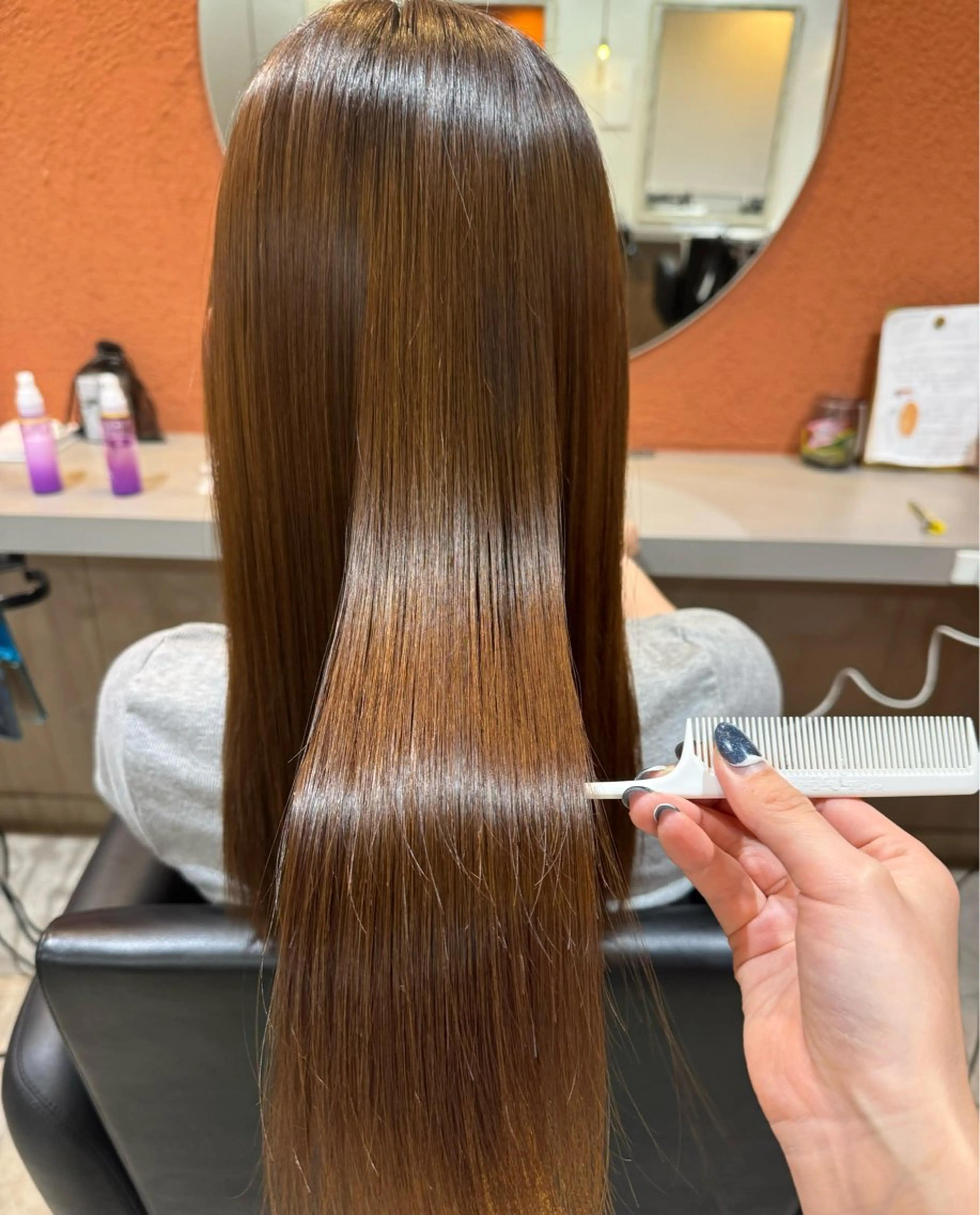 【来年に向けて艶々髪なりましょう✨】髪質改善ストレート＋選べる髪質改善オージュアトリートメントの写真