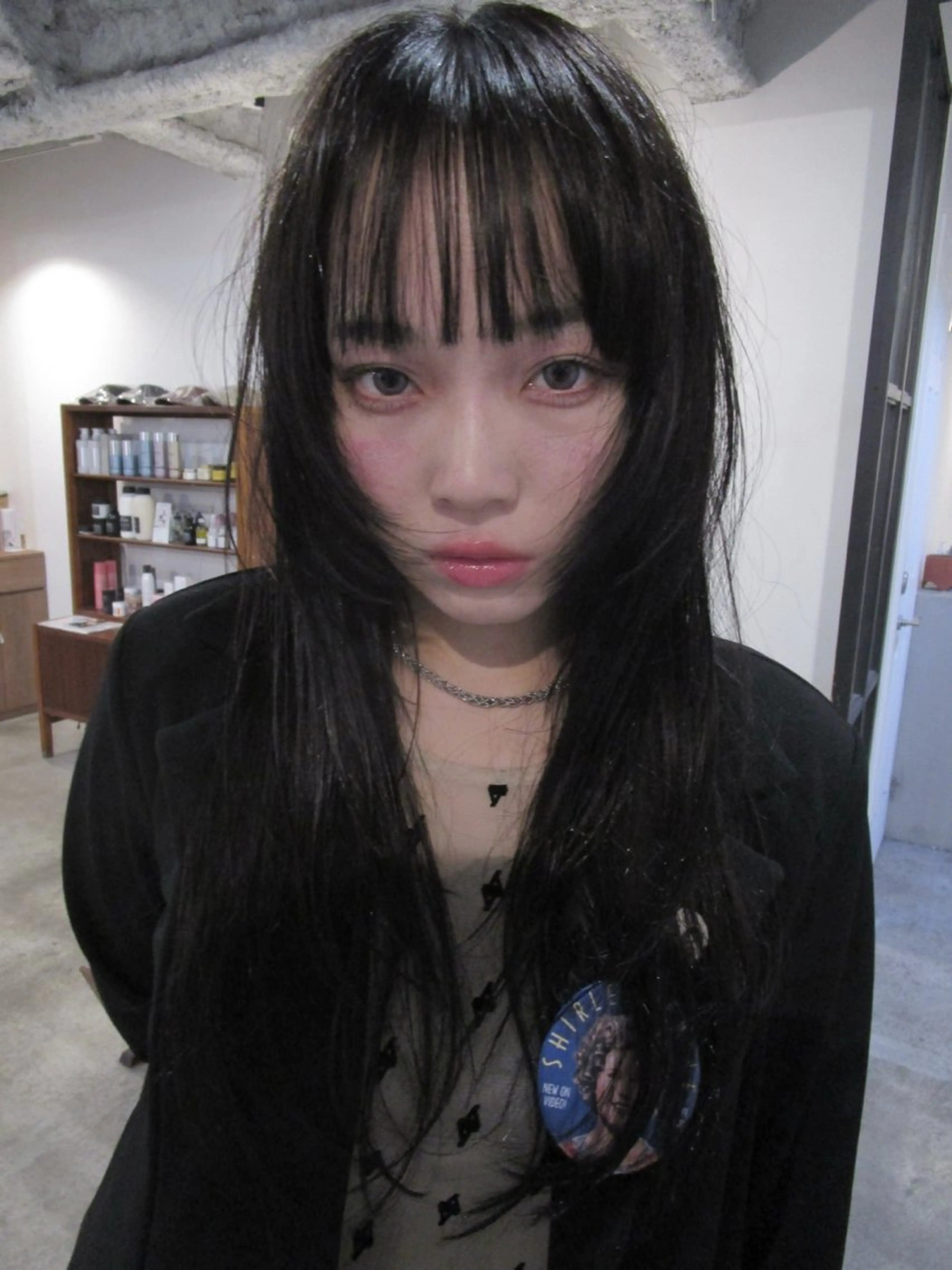 ロング 顔まわりレイヤー 顔周りカット レイヤーカット 似合わせカット カット yu maのヘアスタイル