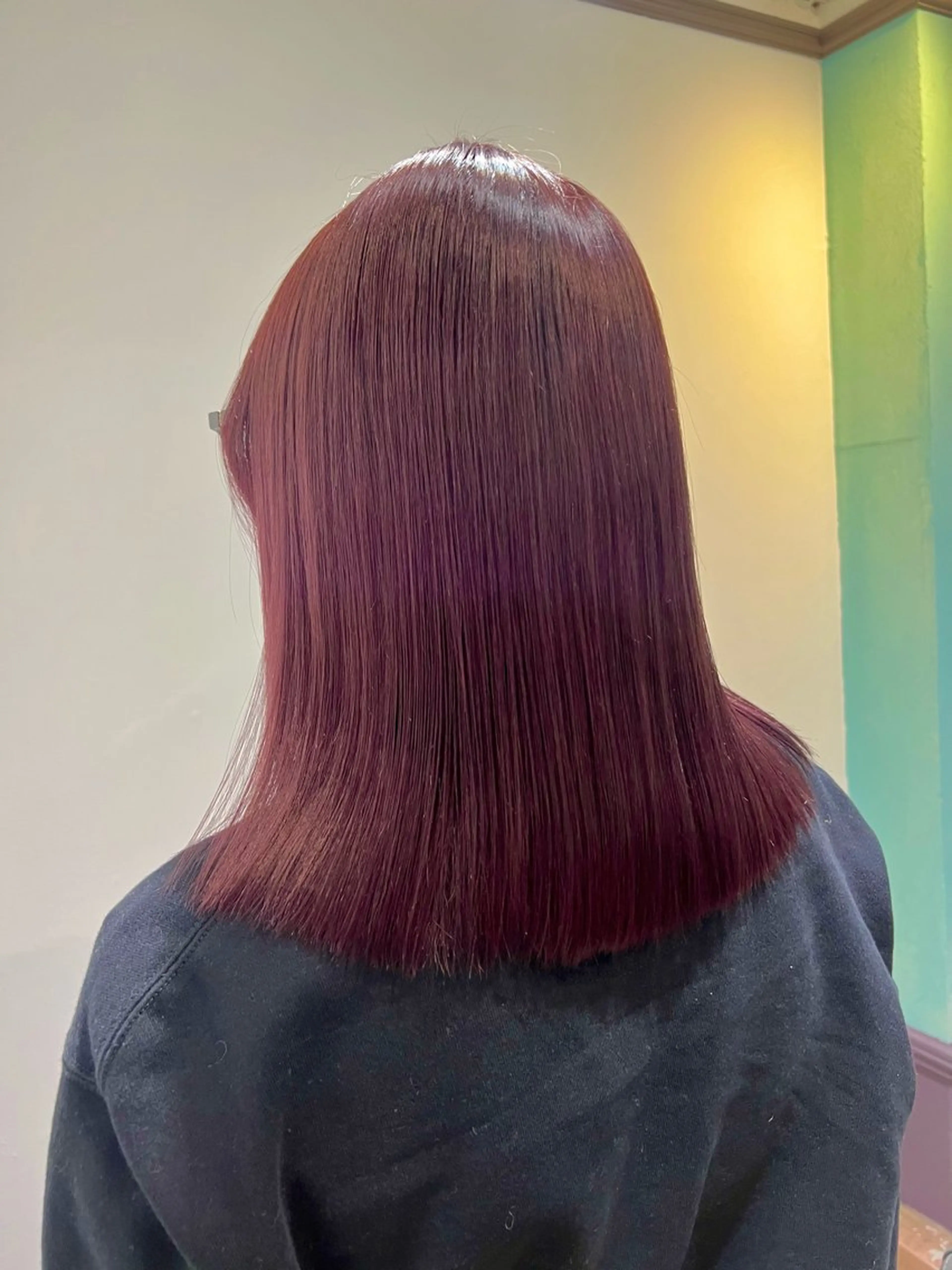 ミディアム カラー ヘアカラー ミディアムレイヤー/ 艶カラー🎀　emiのヘアスタイル