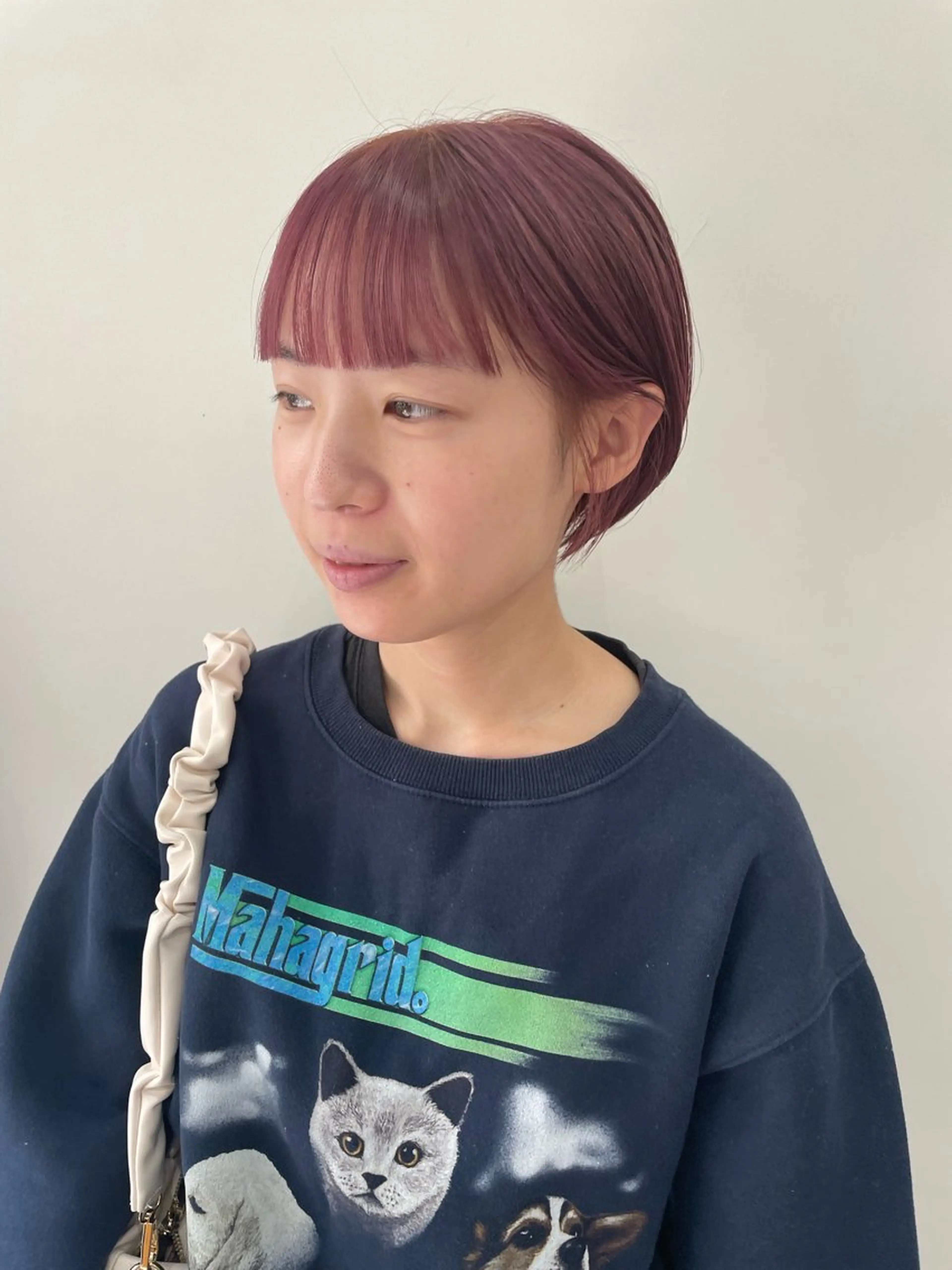 ミディアム カラー パーマ ヘアアレンジ メンズ ピンクカラー カット ヘアカラー トリートメント tatsumi/ボブ ウルフ/レイヤーのヘアスタイル