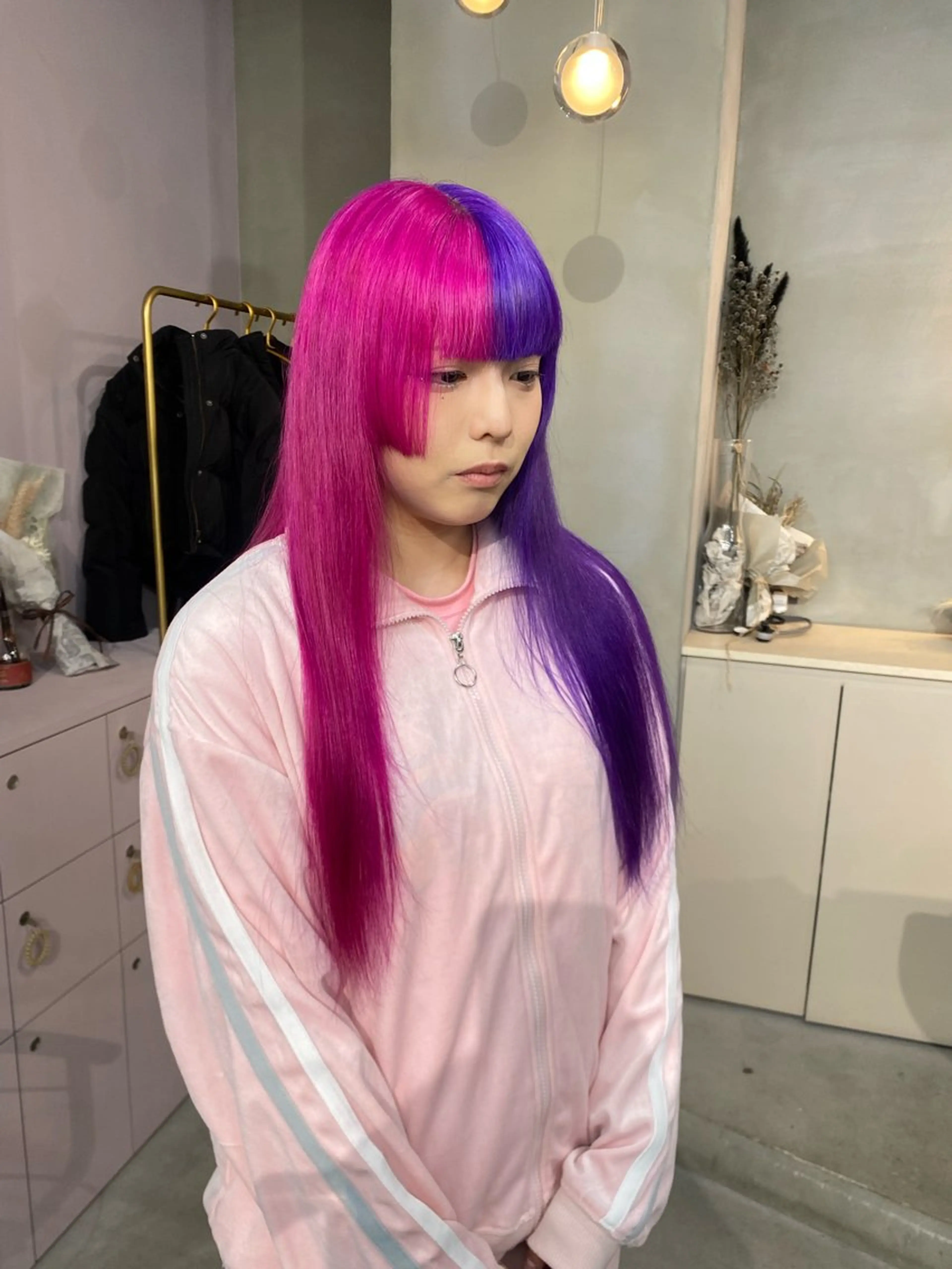 ロング カラー ヘアカラー 前橋 姫奈のヘアスタイル