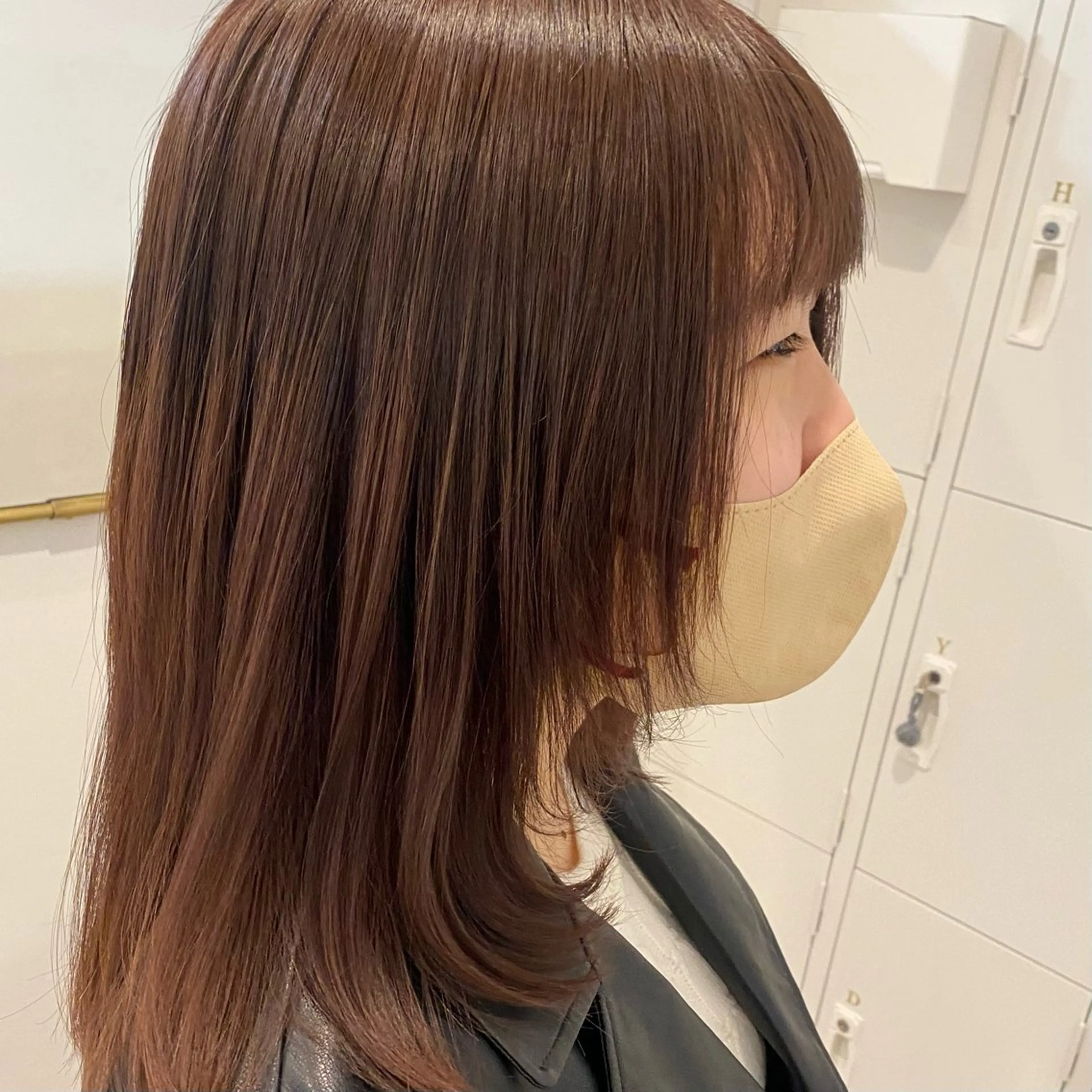 ミディアム カラー レイヤーカット カット ヘアカラー トリートメント H梅田 / 811 堀本菜奈のヘアスタイル