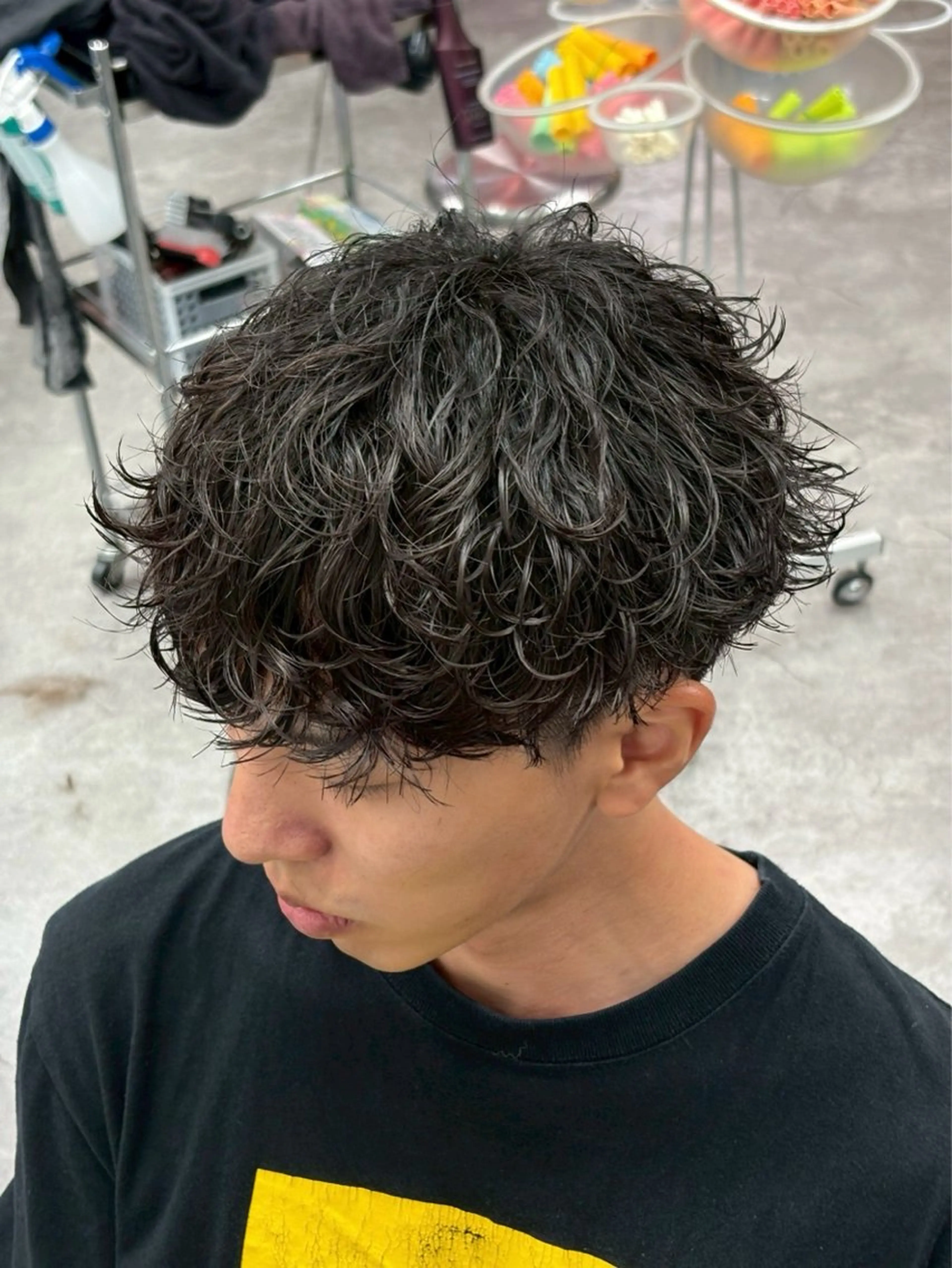 パーマ メンズ 🌼カットカラーモデ ル募集中hana🌼のヘアスタイル